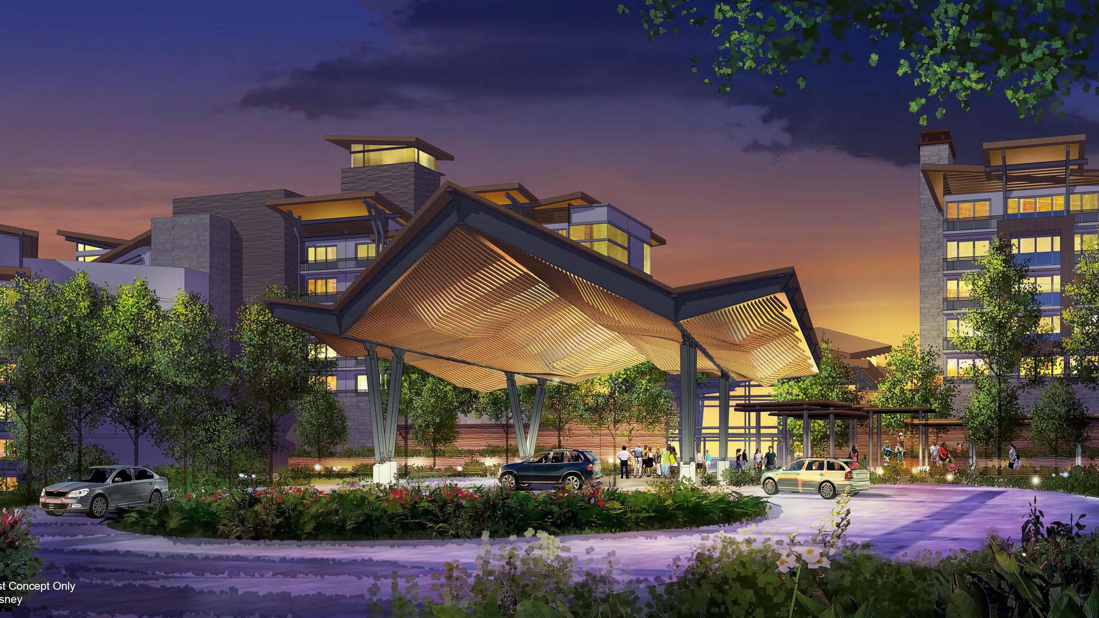 A new nature-inspired, mixed-use Disney resort will welcome families in 2022 along the picturesque shoreline of Bay Lake located between Disney’s Wilderness Lodge and Disney’s Fort Wilderness Resort & Campground at Walt Disney World Resort. The deluxe resort, which will be themed to complement its natural surroundings, will include more than 900 hotel rooms and proposed Disney Vacation Club villas spread across a variety of unique accommodation types.