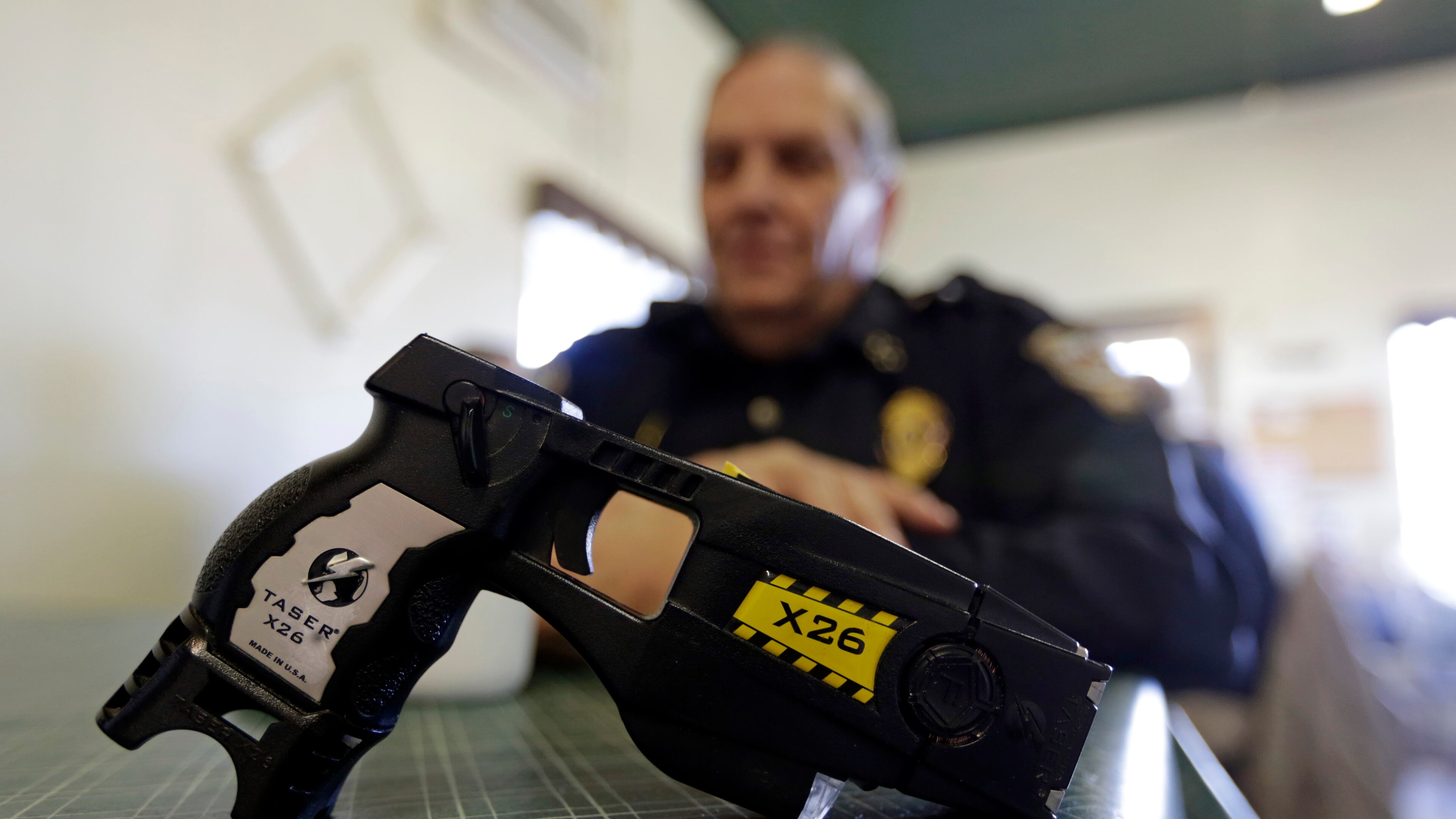 A police-grade Taser X26. AP file/Michael Conroy