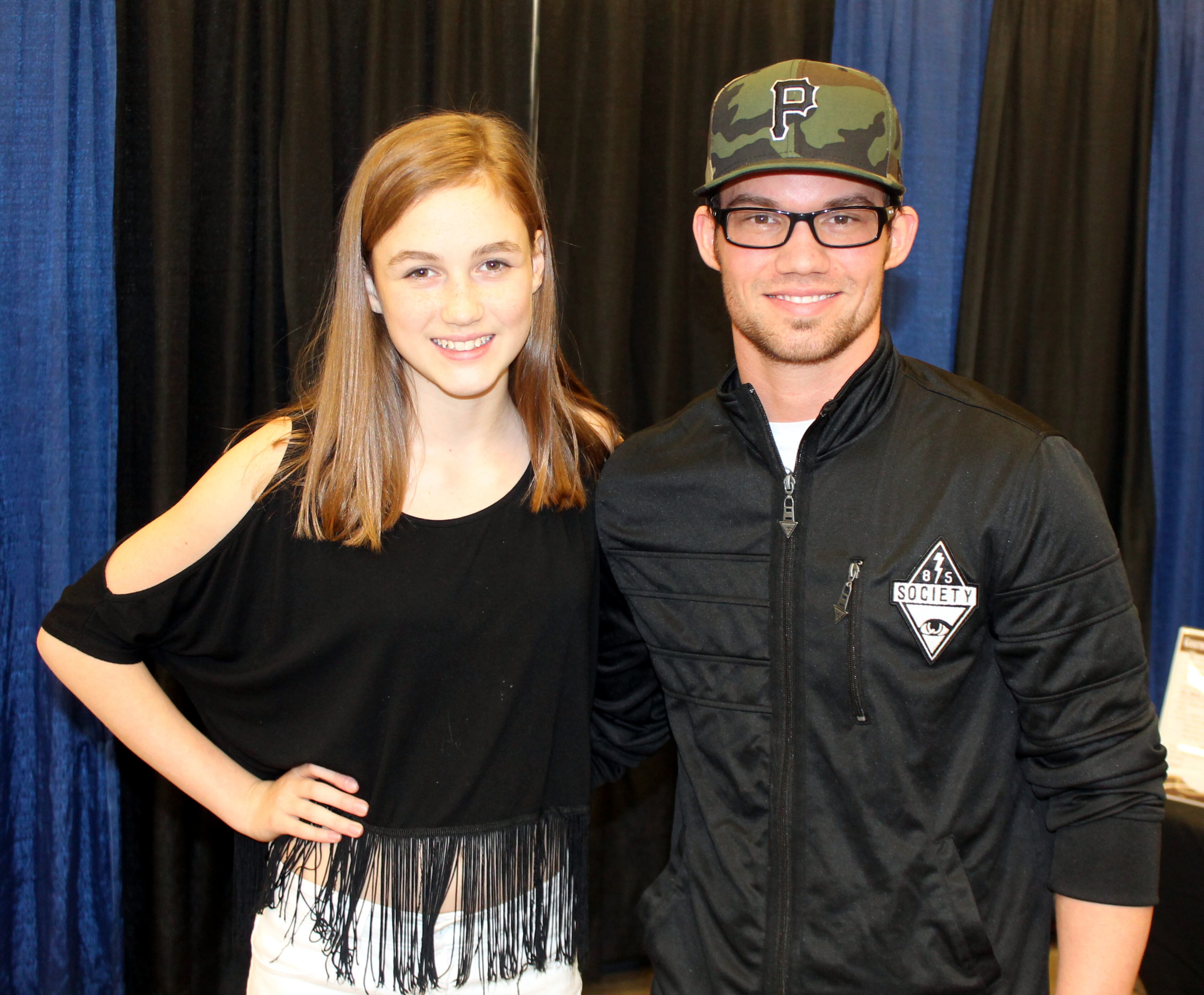 David Thrasher and Madison Lintz from The Walking Dead
