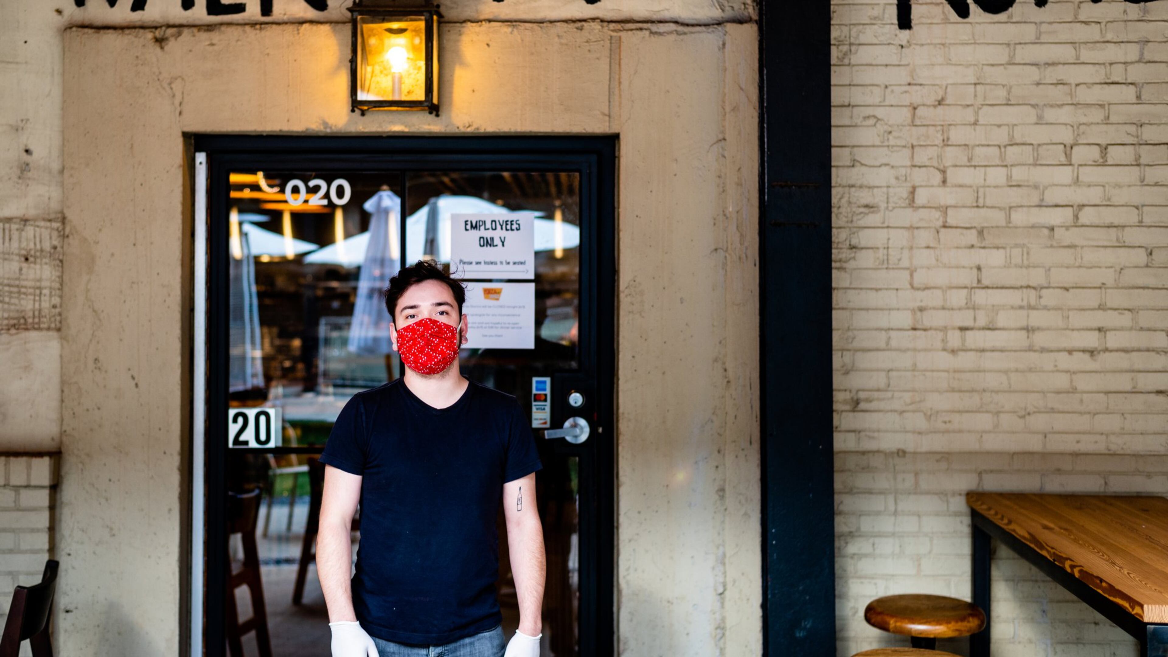 Christian Martinez, an employee of Forza Storico, otuside of the restaurant. He recently tested negative for COVID-19. CONTRIBUTED BY HENRI HOLLIS