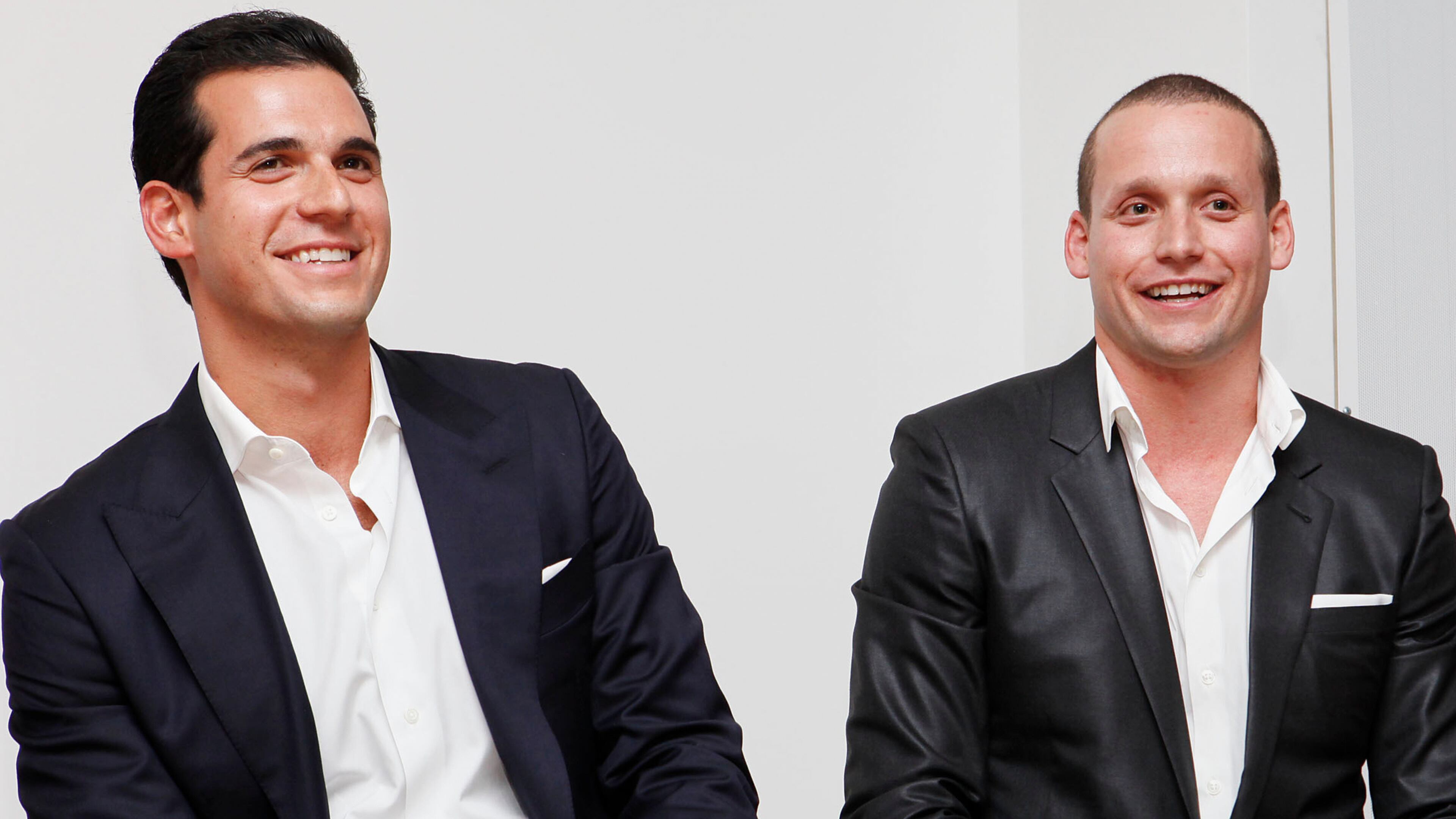 FILE - Oren and Tal Alexander speak at a panel at the Rockstars of Real Estate Event, Sept. 3, 2013 in New York. (Photo by Amy Sussman/Invision for DETAILS Magazine/AP Images, File)