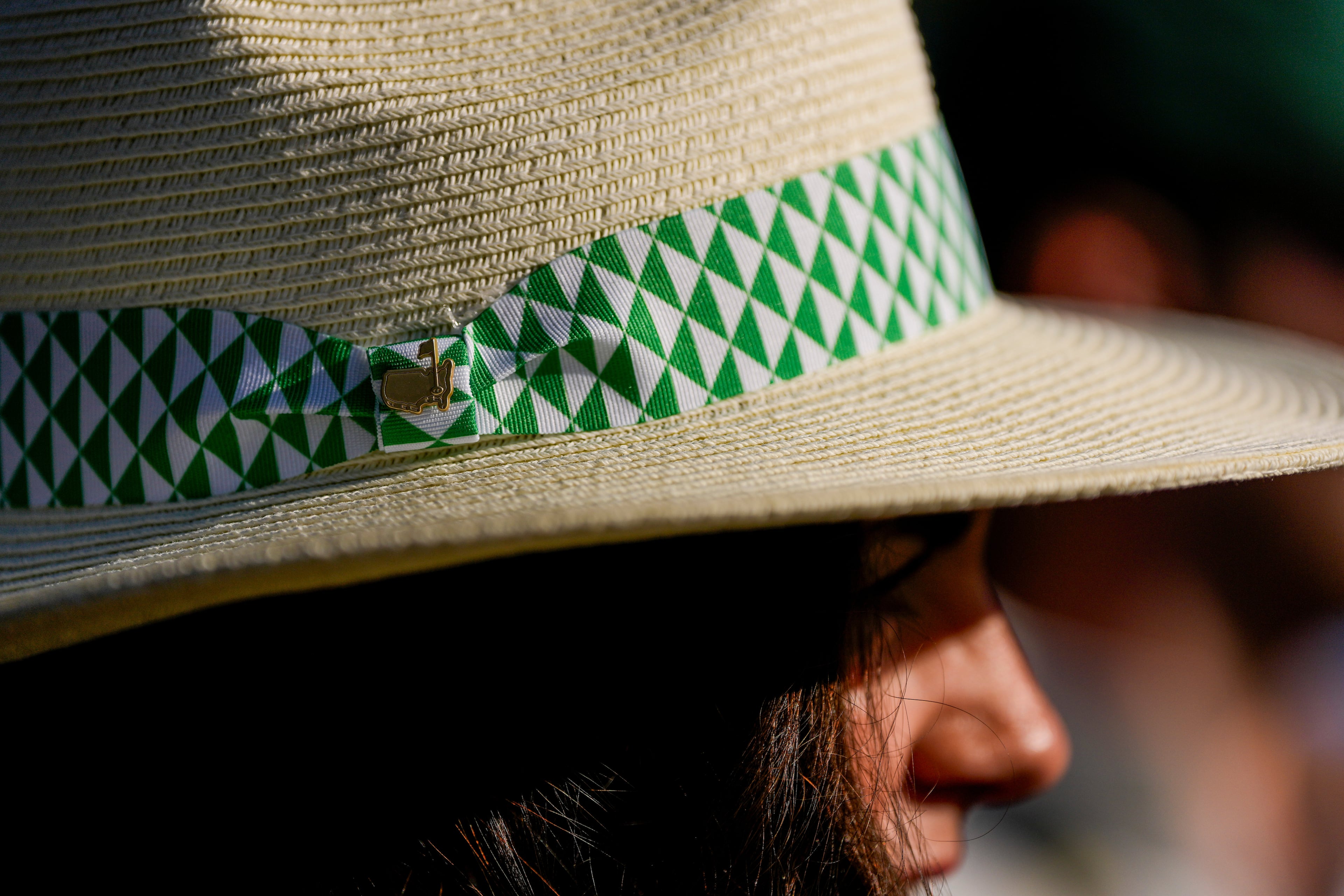 A patron watches during the second round of the Masters golf tournament at the Augusta National Golf Club, Friday, April 10, 2026, in Augusta, Ga. (Ashley Landis/AP)