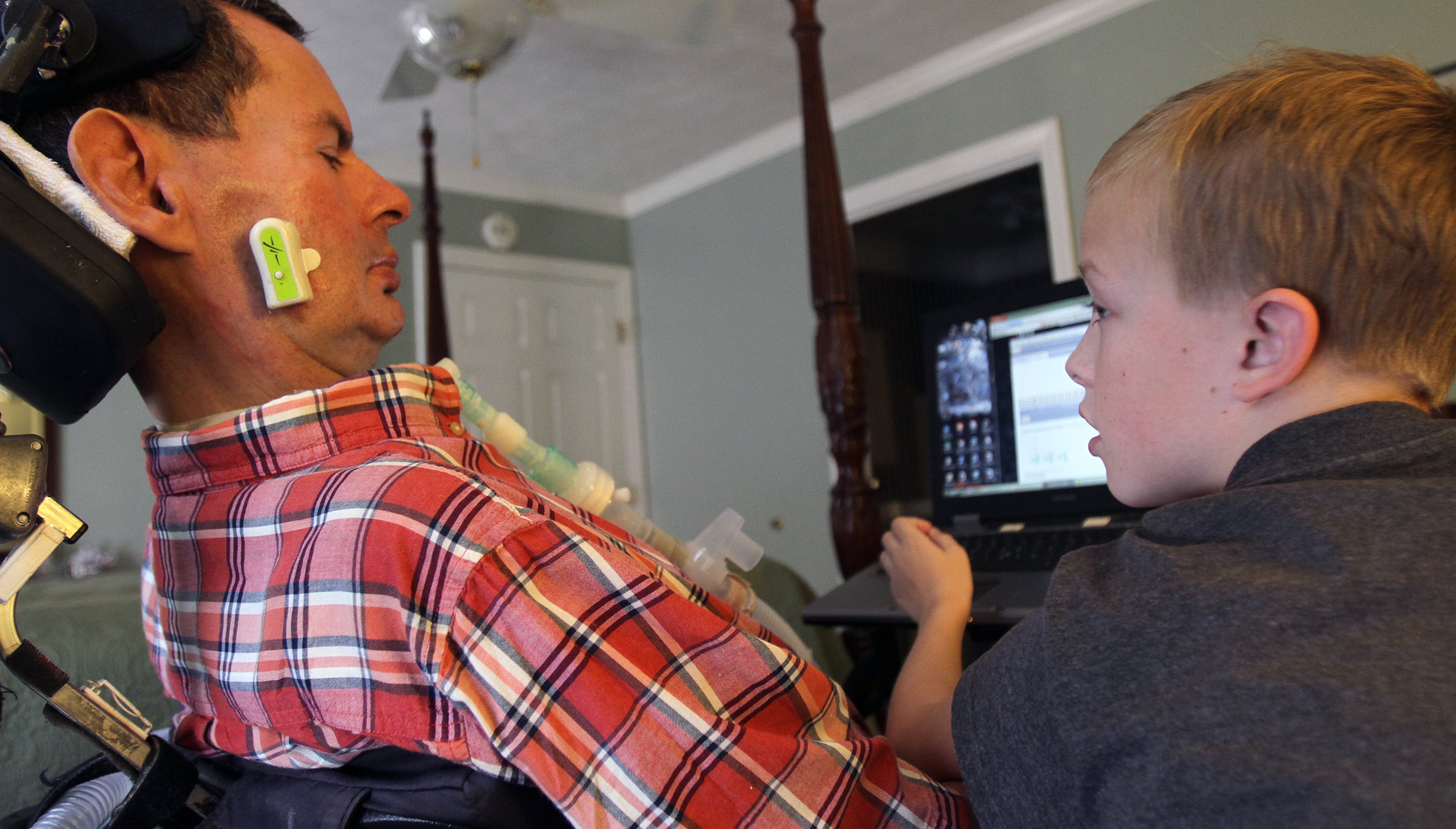 David Jayne and his step son Rickie Geyer, pictured in 2011, co-wrote a children's book "Bubblegum Blues A Tall Tale."