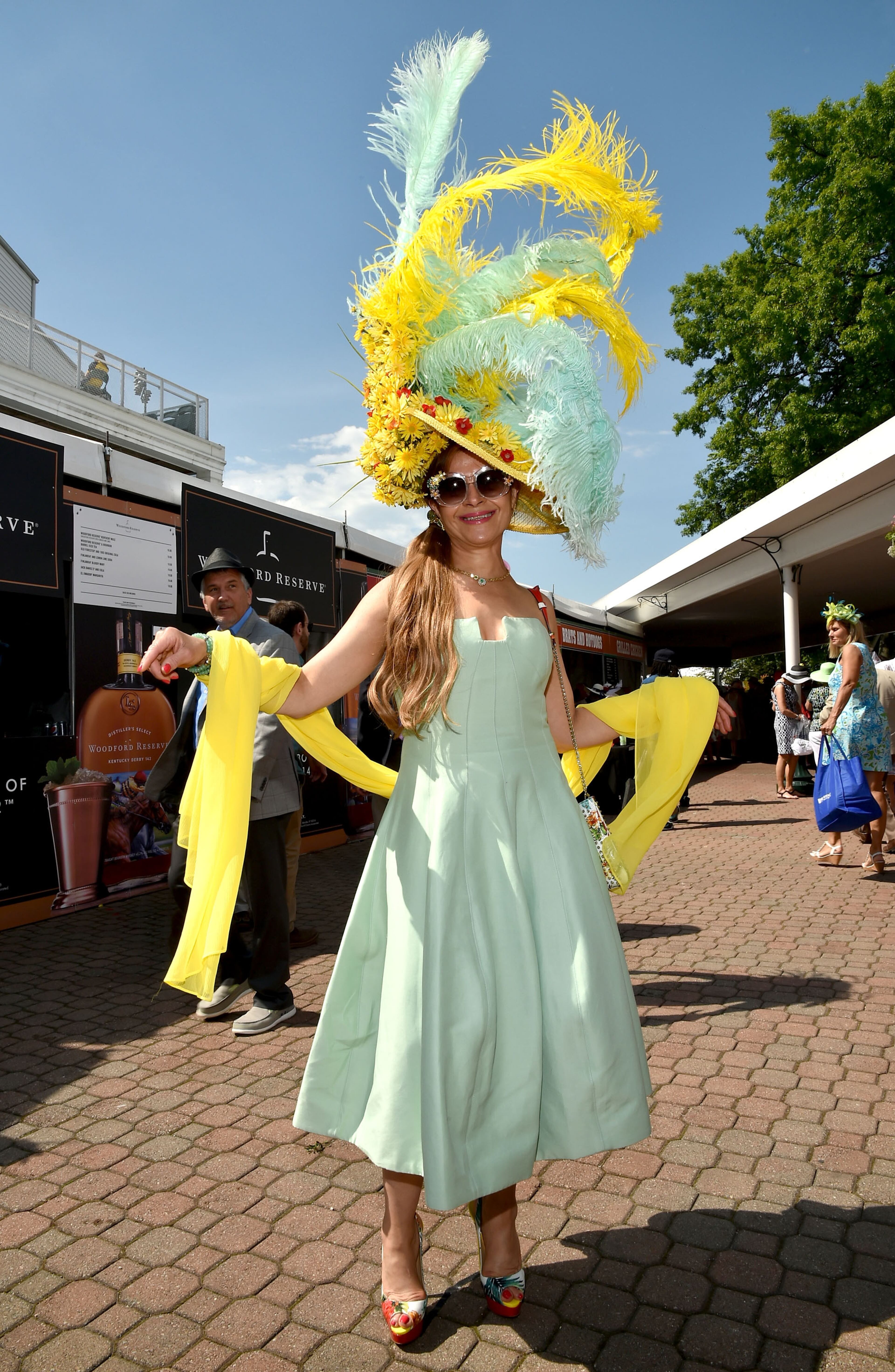 LOUISVILLE, KY - MAY 07: Derby attendee poses during the 142nd Kentucky Derby at Churchill Downs on May 07, 2016 in Louisville, Kentucky. (Photo by Mike Coppola/Getty Images for Churchill Downs)