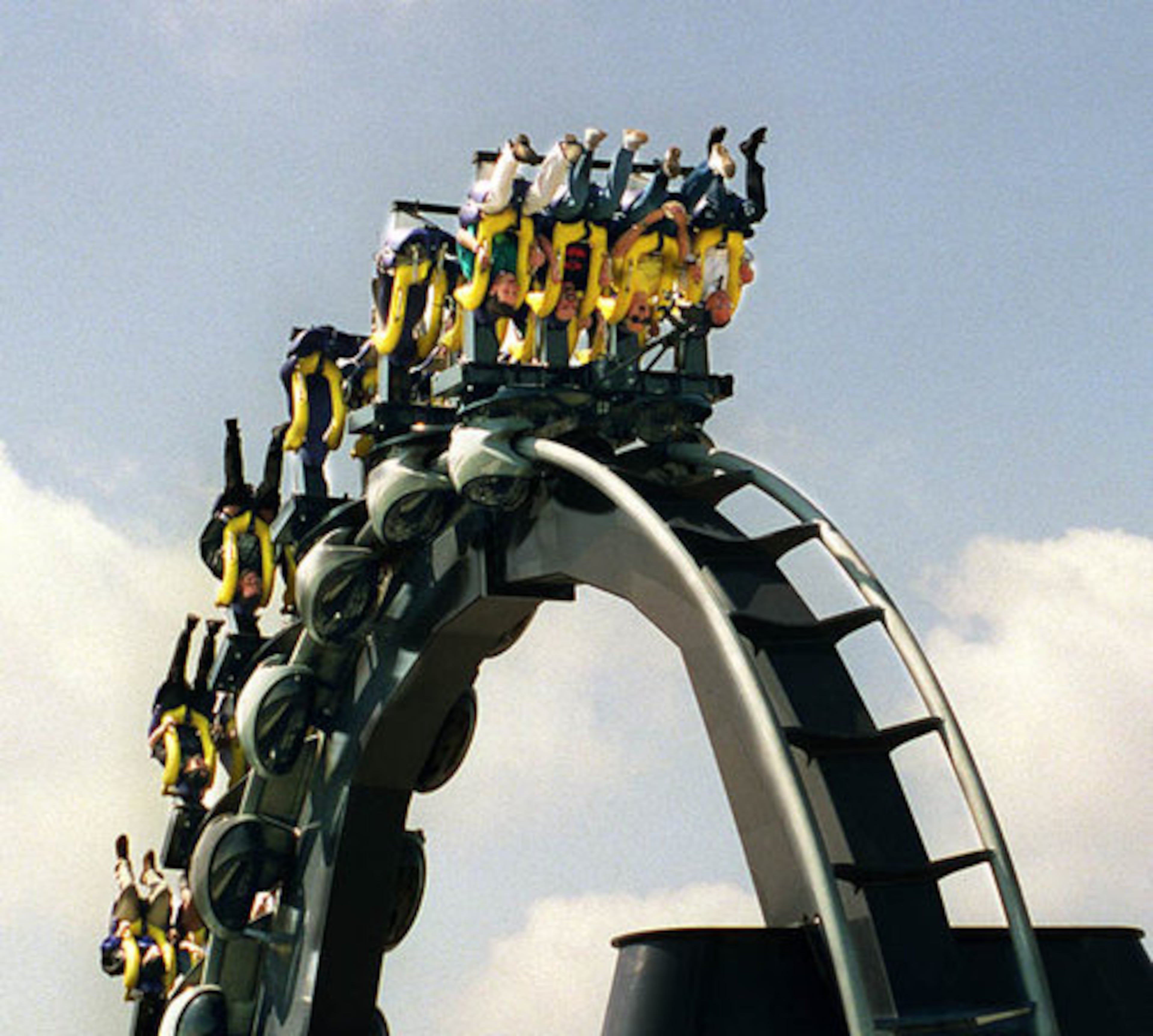 The roller coaster's height is nearly 11-stories tall.