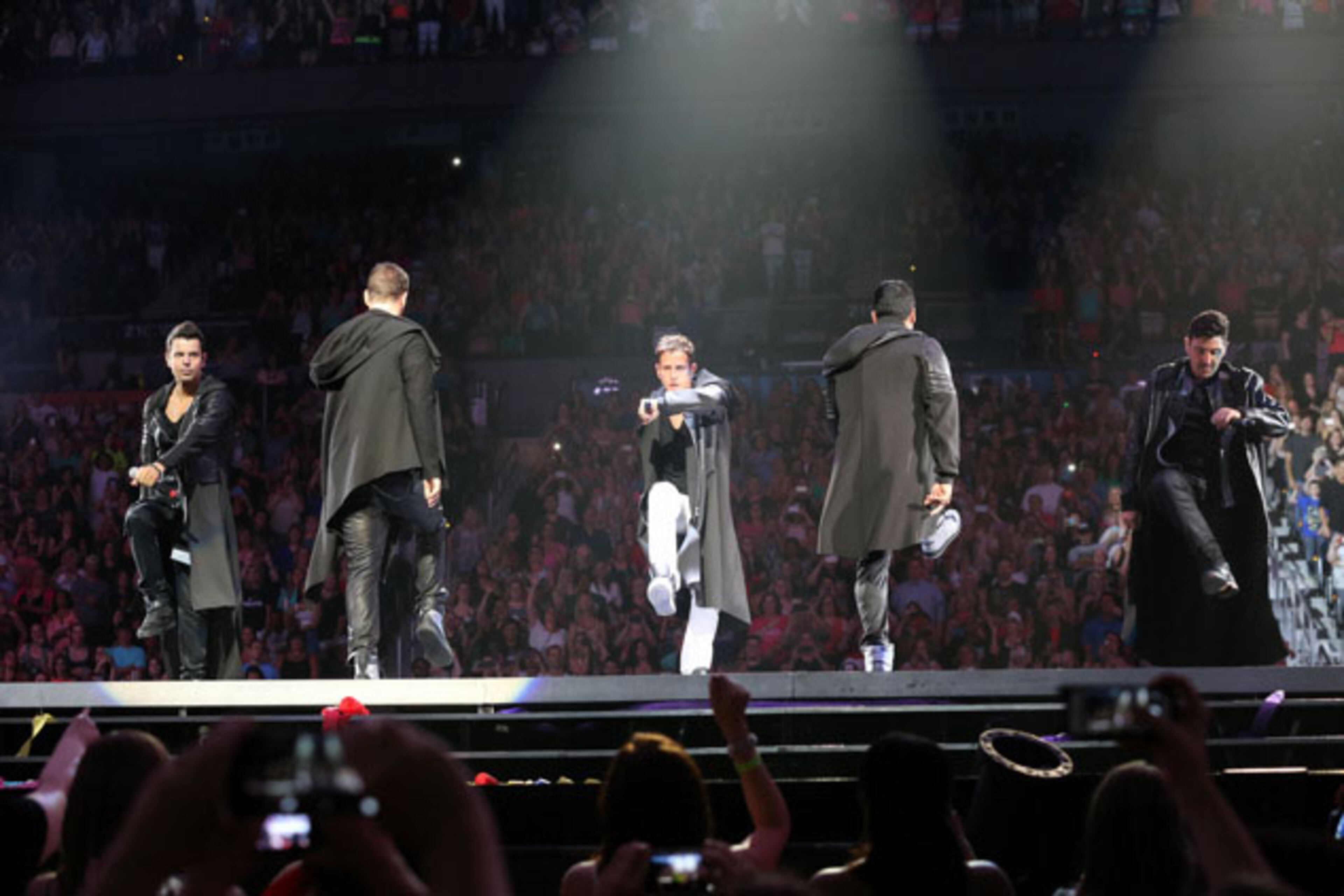 Boy band New Kids on the Block (also initialized as NKOTB) brought their "Main Event" tour to Philips Arena in Atlanta on Saturday, June 6, 2015, with TLC and Nelly as supporting acts. NKOTB were formed in 1984 in Boston by Maurice Starr, who had discovered New Edition, and went on to sell in excess of 80 million records worldwide. Robb D. Cohen/RobbsPhotos.com