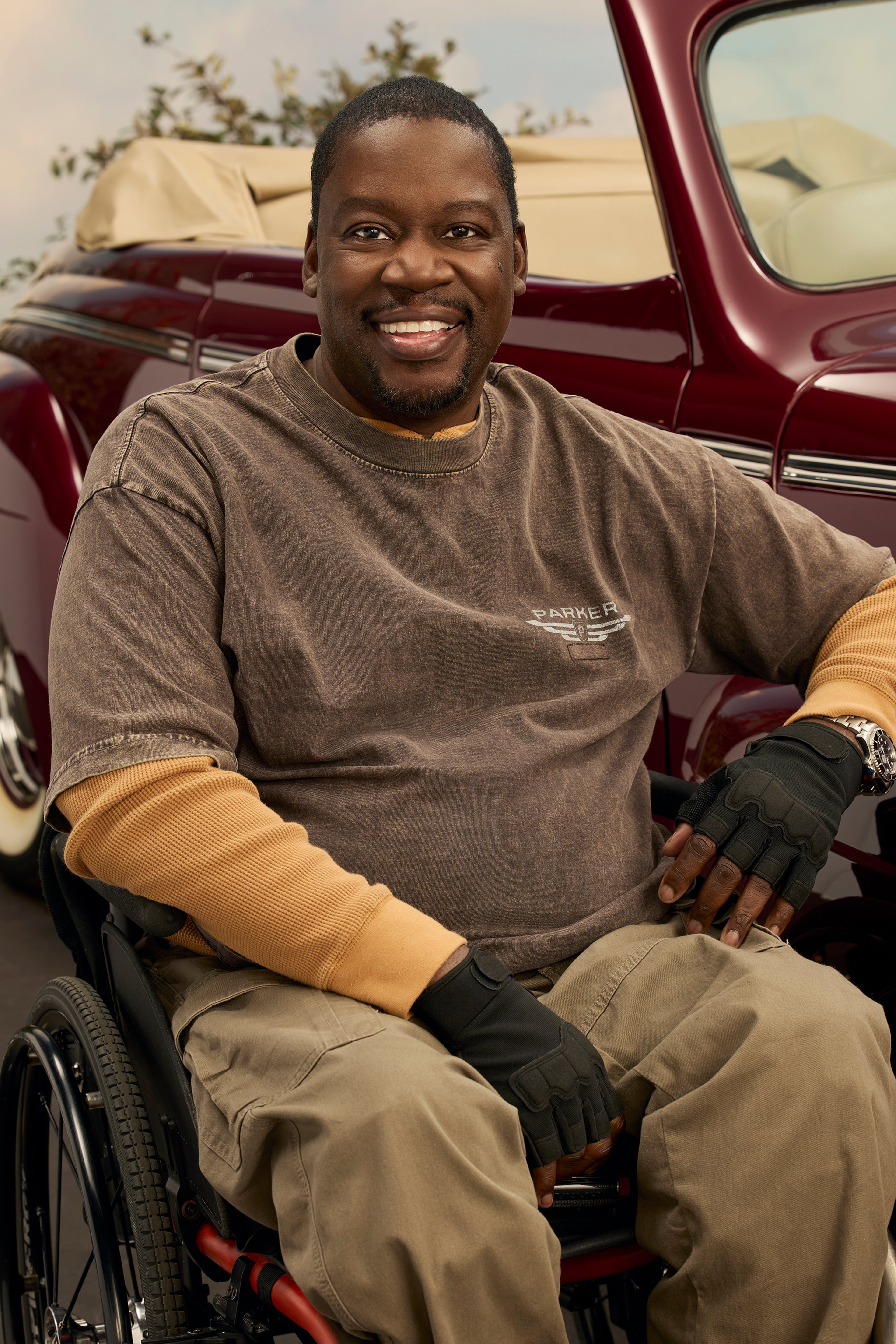 “In Sugar Hill, I became ingrained into the community. I felt comfortable in the subdivision. They were not tripping and all Hollywood. They have always looked out for me and my family. I’m good here,” Daryl Mitchell, star of “Shifting Gears,” says. (Disney/Justin Stephens)