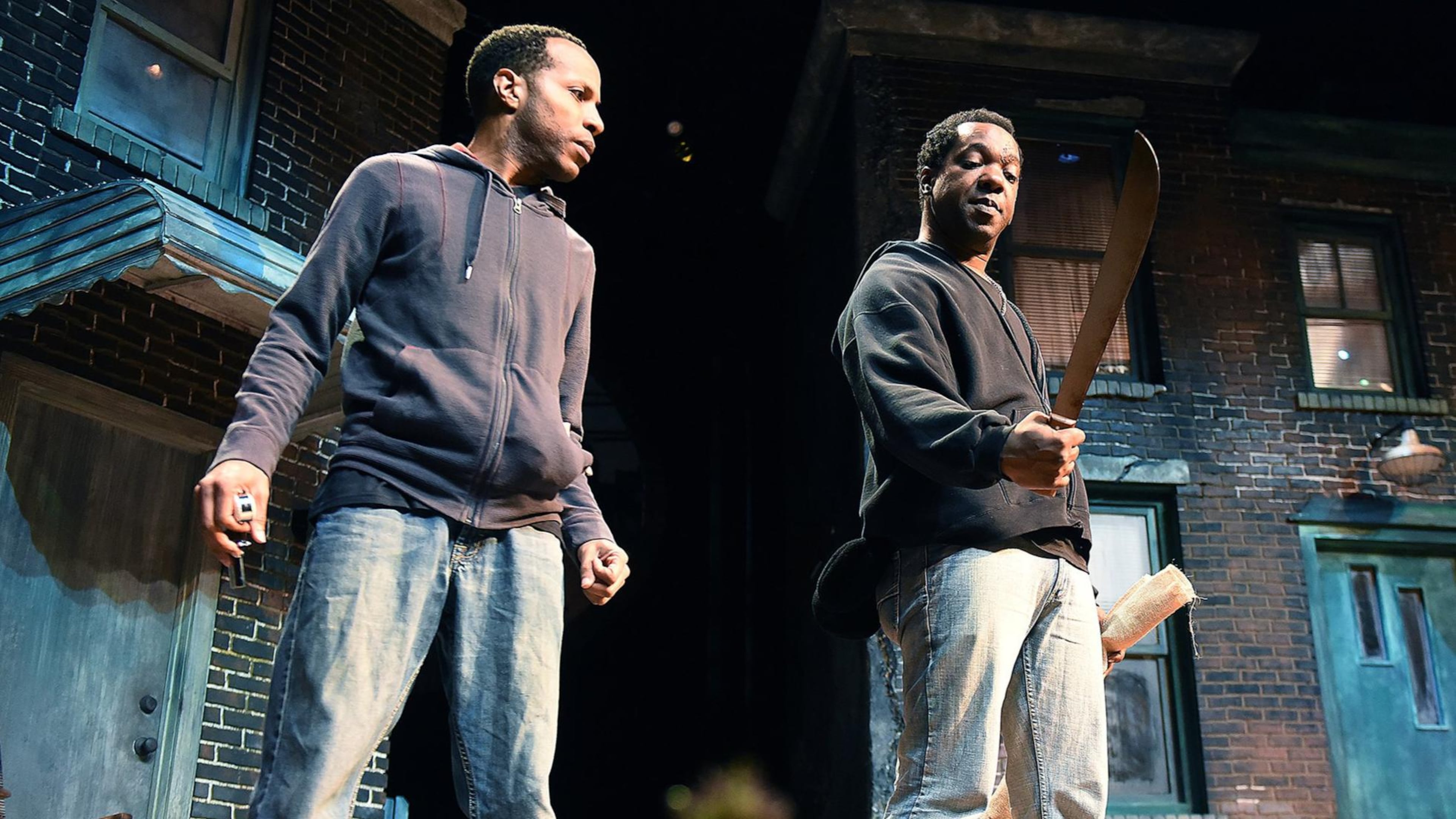 Eugene H. Russell IV (left) and Thomas Neal Antwon Ghant co-star in the August Wilson drama “King Hedley II” with True Colors Theatre. CONTRIBUTED BY HORNE BROS. PRODUCTIONS
