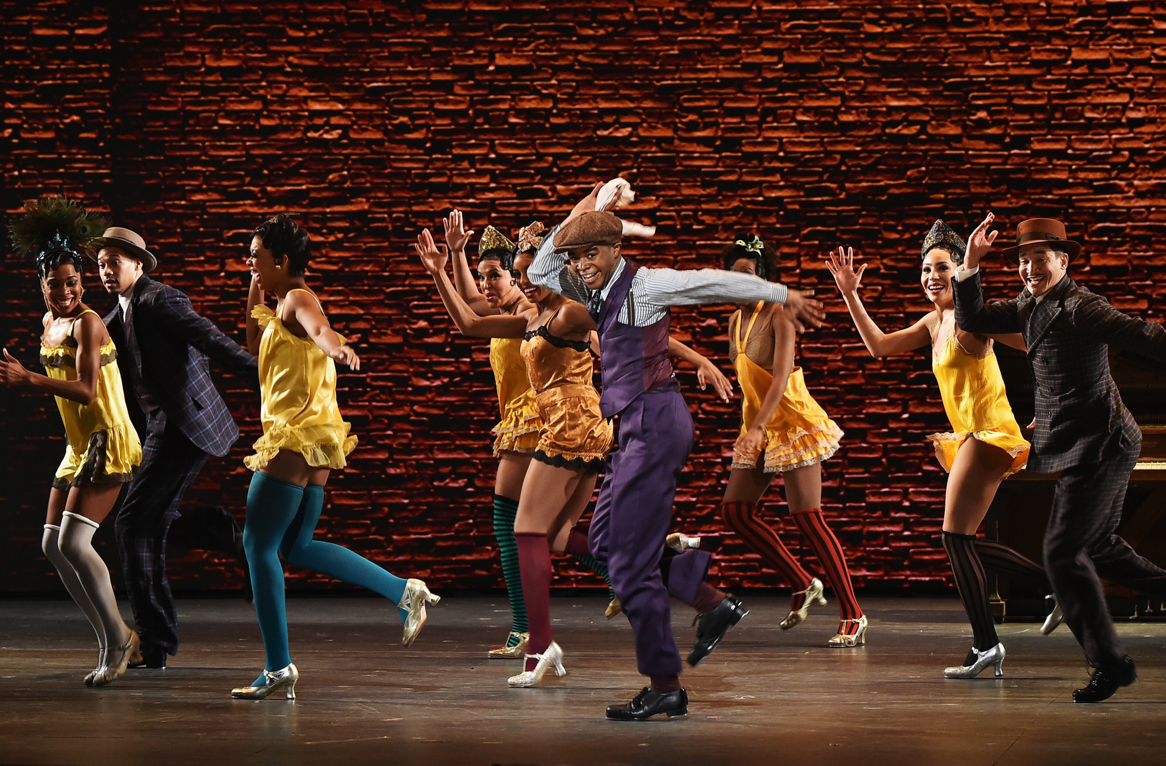 NEW YORK, NY - JUNE 12: The cast of 'Shuffle Along' performs onstage during the 70th Annual Tony Awards at The Beacon Theatre on June 12, 2016 in New York City. (Photo by Theo Wargo/Getty Images for Tony Awards Productions)