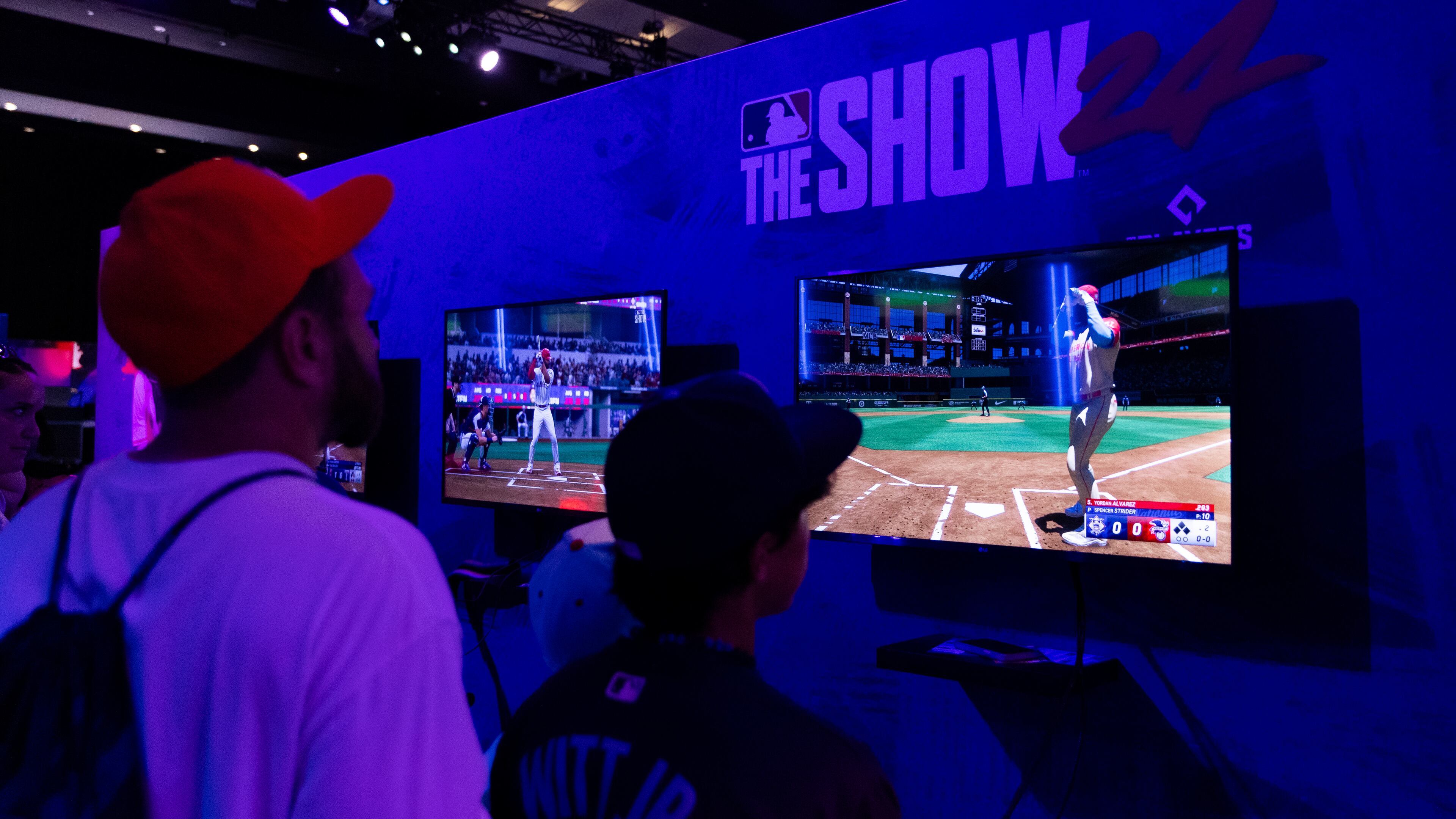 Fans play MLB: The Show during the 2024 Capital One All-Star Village at Globe Life Field on Saturday, July 13, 2024 in Arlington, Texas. (Photo by Ray Bahner/MLB Photos via Getty Images)