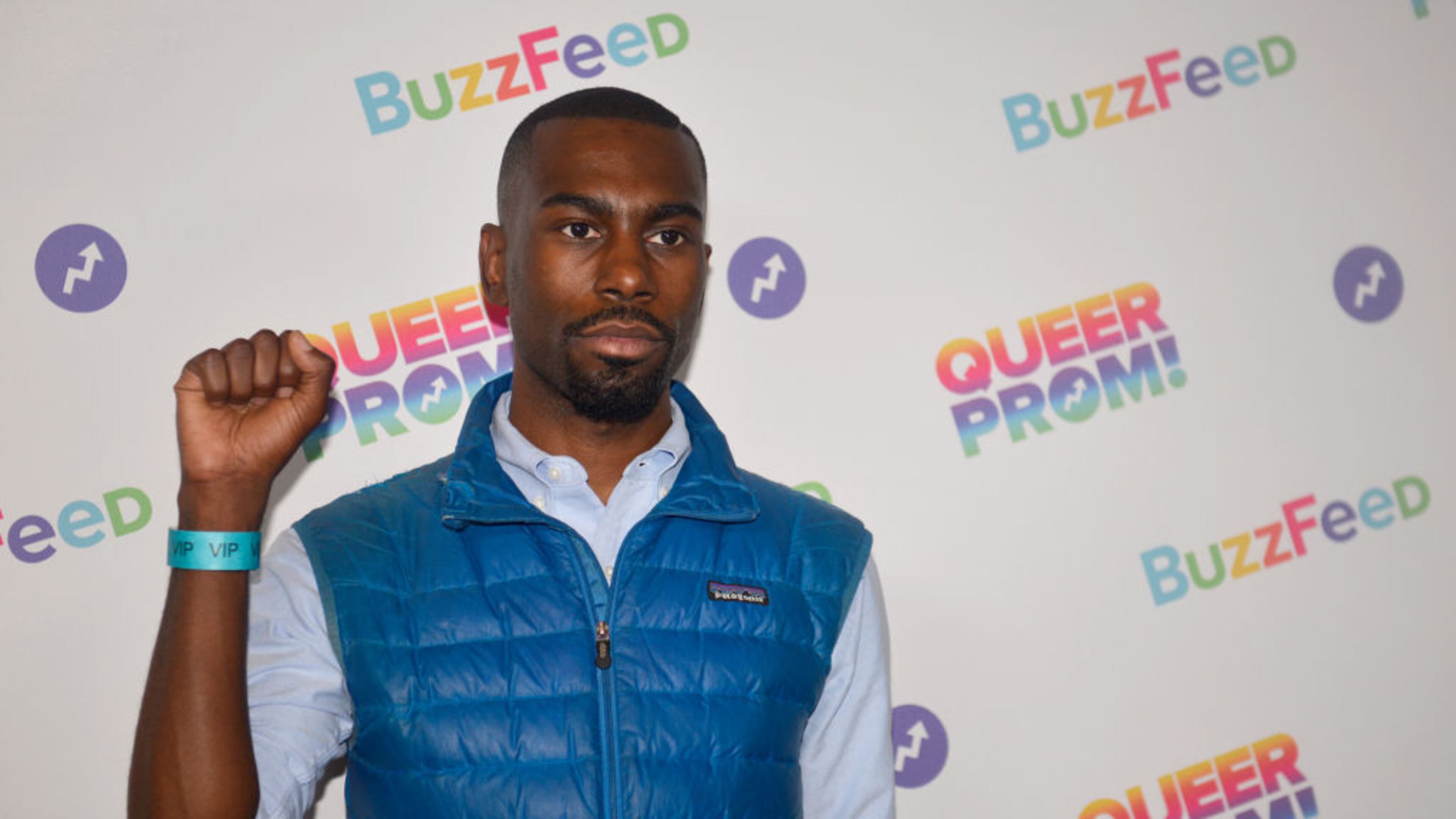 HOLLYWOOD, CA - MAY 13: Activist DeRay McKesson attends Buzzfeed hosts the 1st Inaugural Queer Prom for LGBT Youth in Los Angeles at Siren Studios on May 13, 2017 in Hollywood, California. (Photo by Chelsea Guglielmino/Getty Images)