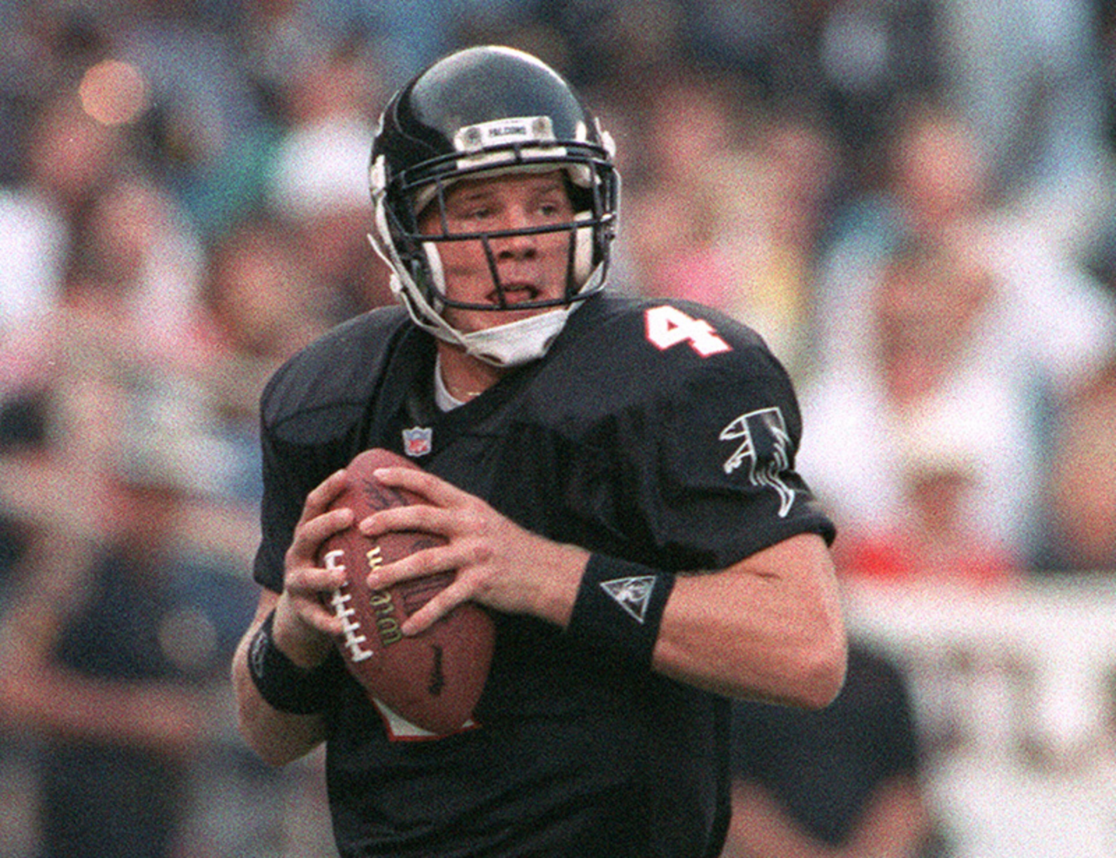 The Atlanta Falcons drafted quarterback Brett Favre 33rd overall in the 1991 draft. After two disappointing seasons in Atlanta, he was traded to the Green Bay Packers where he went on to have a Hall of Famer career and was voted league MVP three seasons in a row (1995-97).