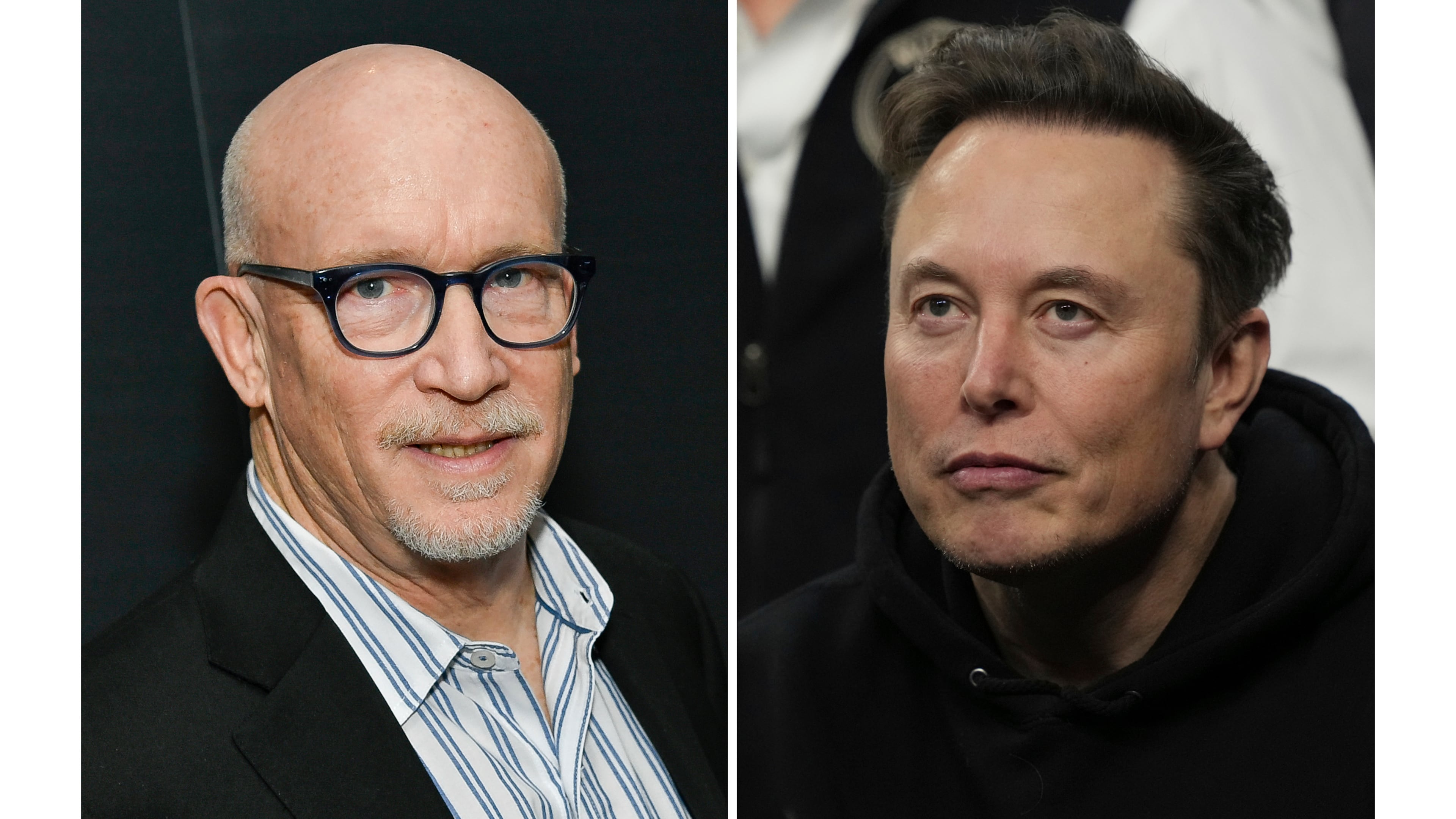 This combination of images show filmmaker Alex Gibney, left, and Elon Musk. (AP Photo)