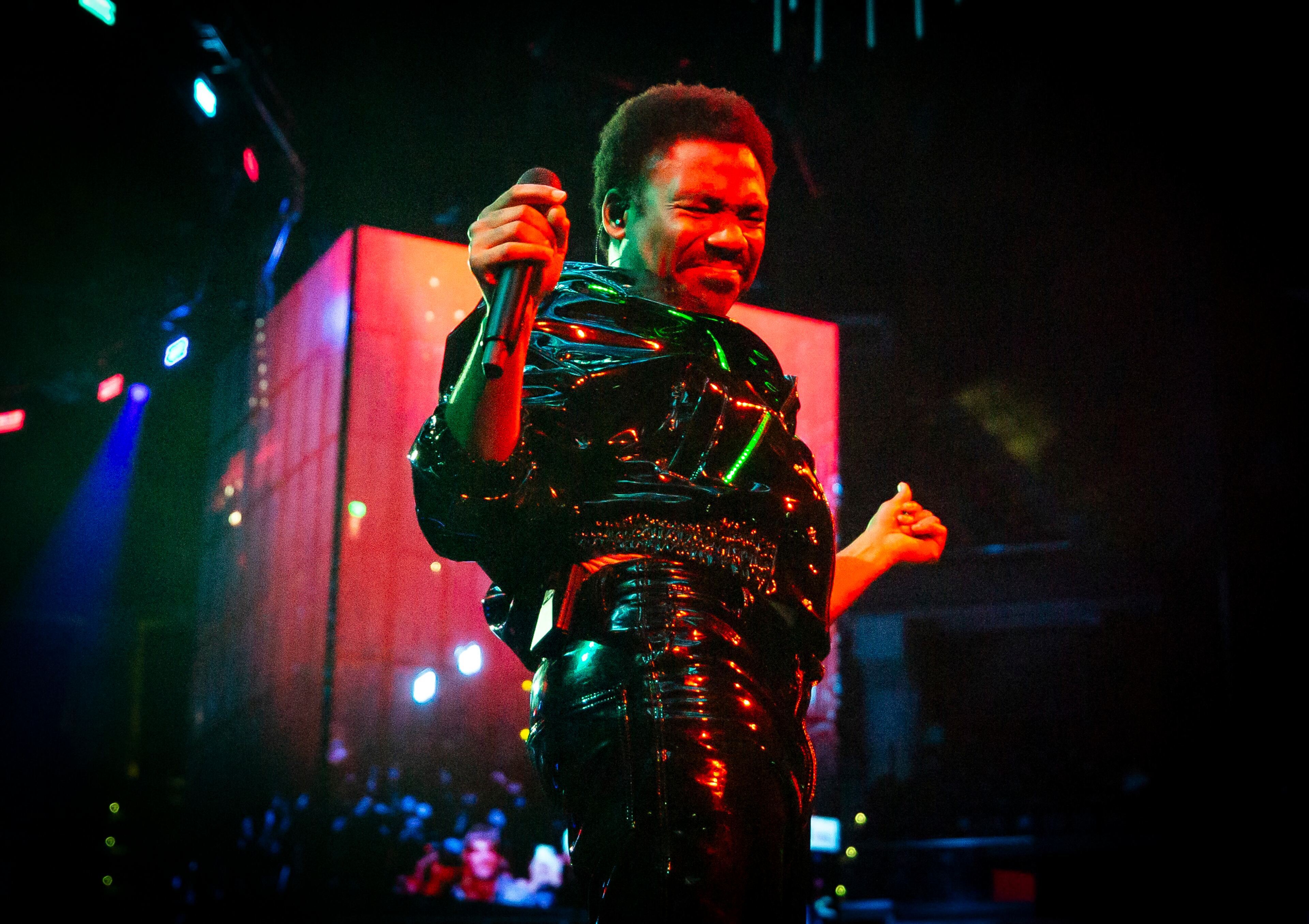 Childish Gambino dazzled a sold out crowd at State Farm Arena with hits spanning his career of rap, R&B, and anthemic hip-hop. Photo taken Monday September 2, 2024 at State Farm Arena. (RYAN FLEISHER FOR THE ATLANTA JOURNAL-CONSTITUTION)