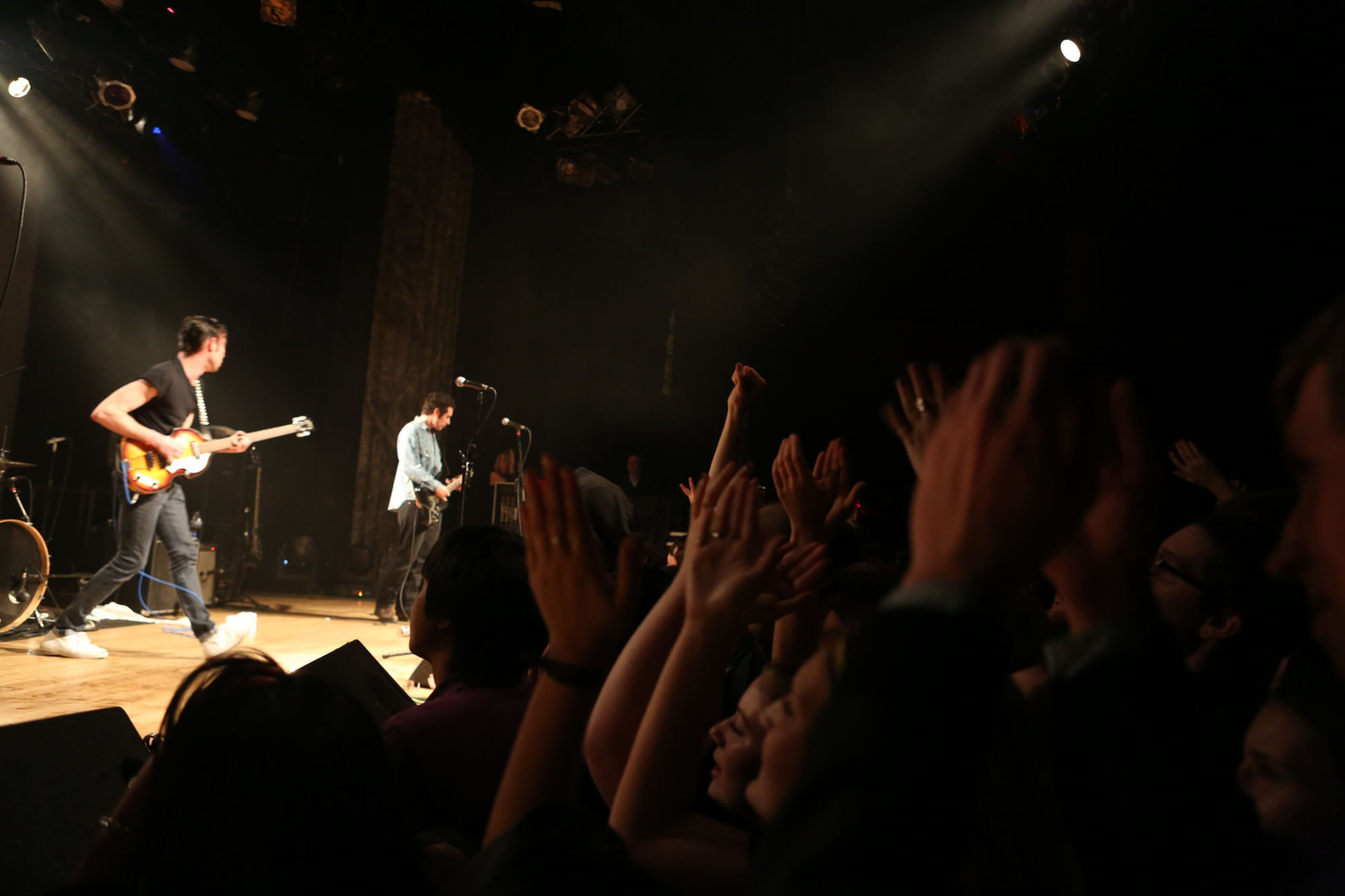 An exuberant sold out audience jams with the Atlanta indie band Black Lips at the Variety Playhouse on March 7, 2014.