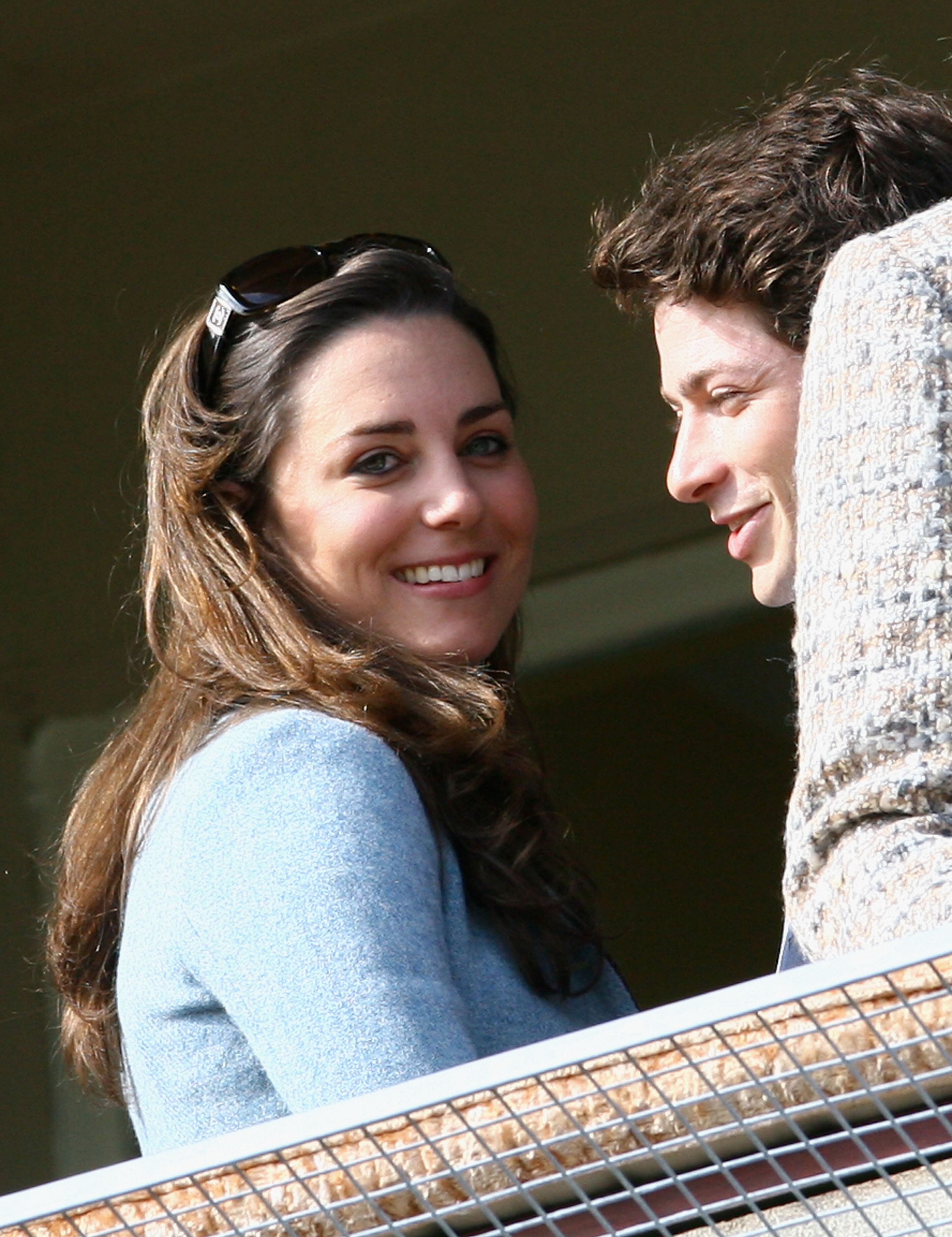 Kate Middleton, the girlfriend of Prince William, looks on from the Royal Box on the fourth day of The Annual National Hunt Festival held at Cheltenham Racecourse on March 16, 2007 in Cheltenham, England. (Photo by Ryan Pierse/Getty Images)