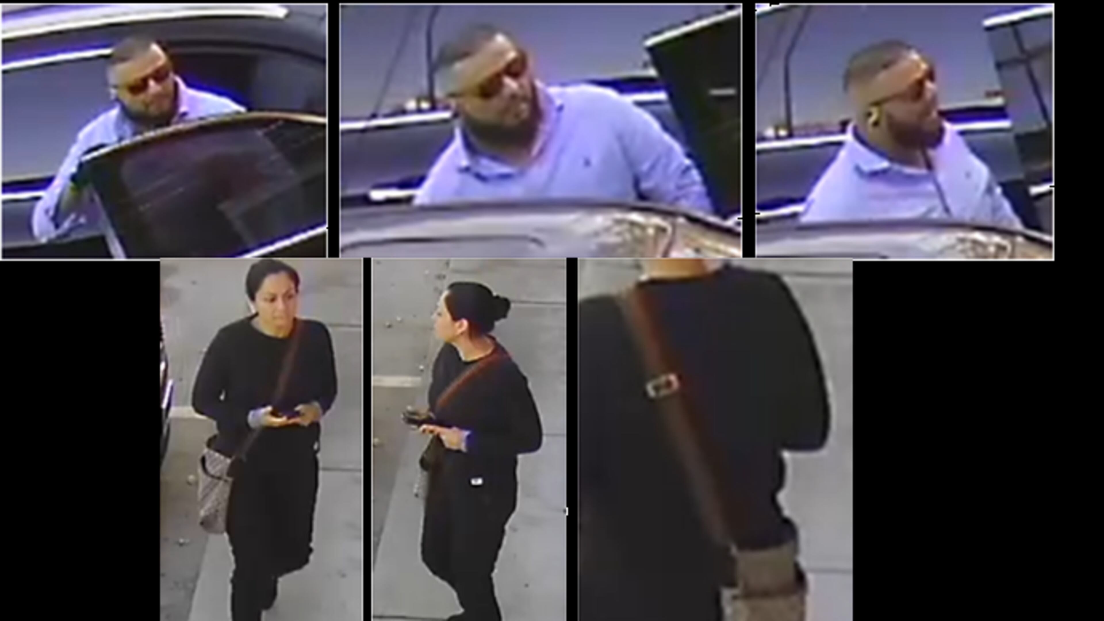 Gwinnett County police are looking for a man and a woman in connection with the theft of cash from a man's car.
