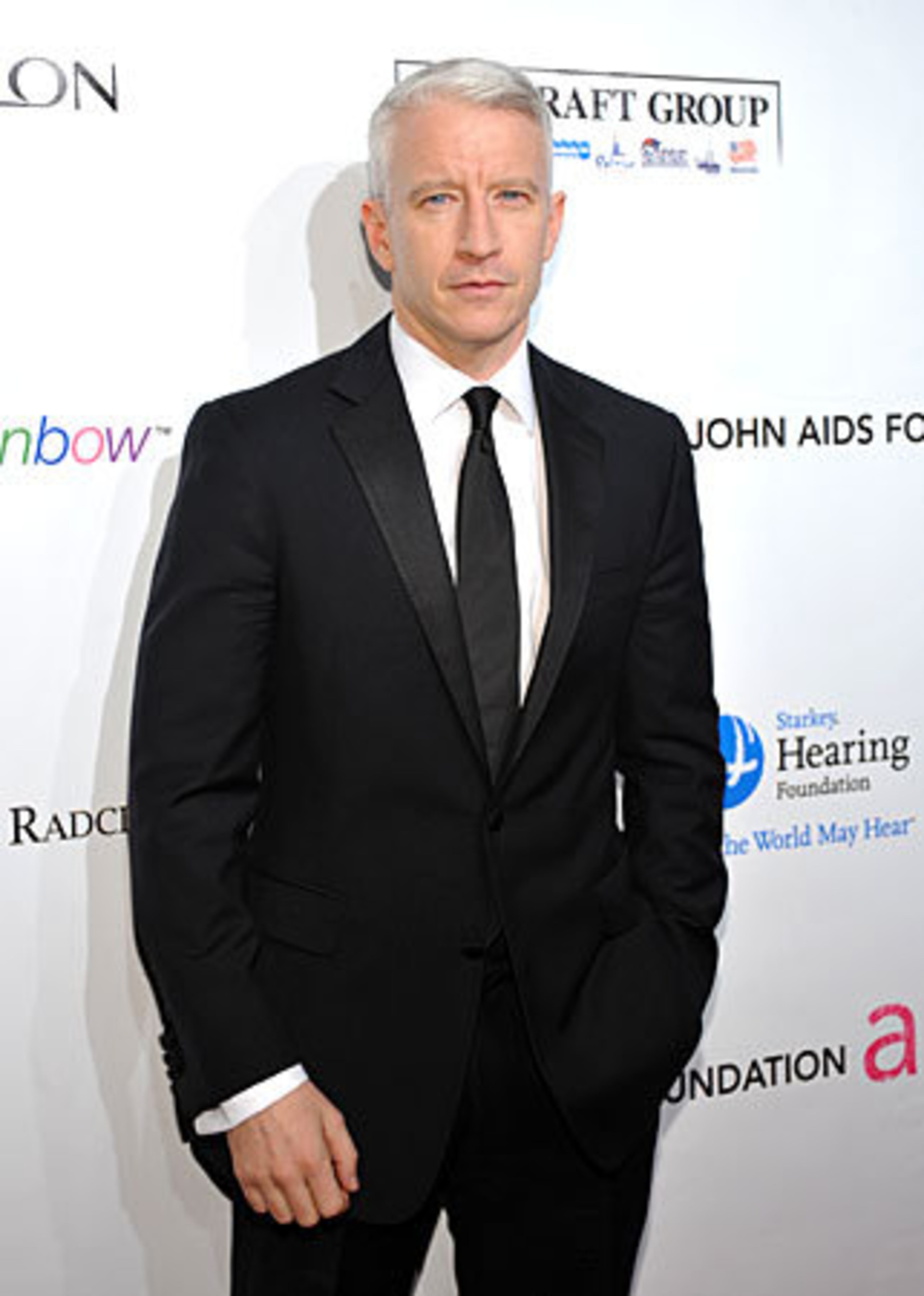 CNN news anchor Anderson Cooper attends.