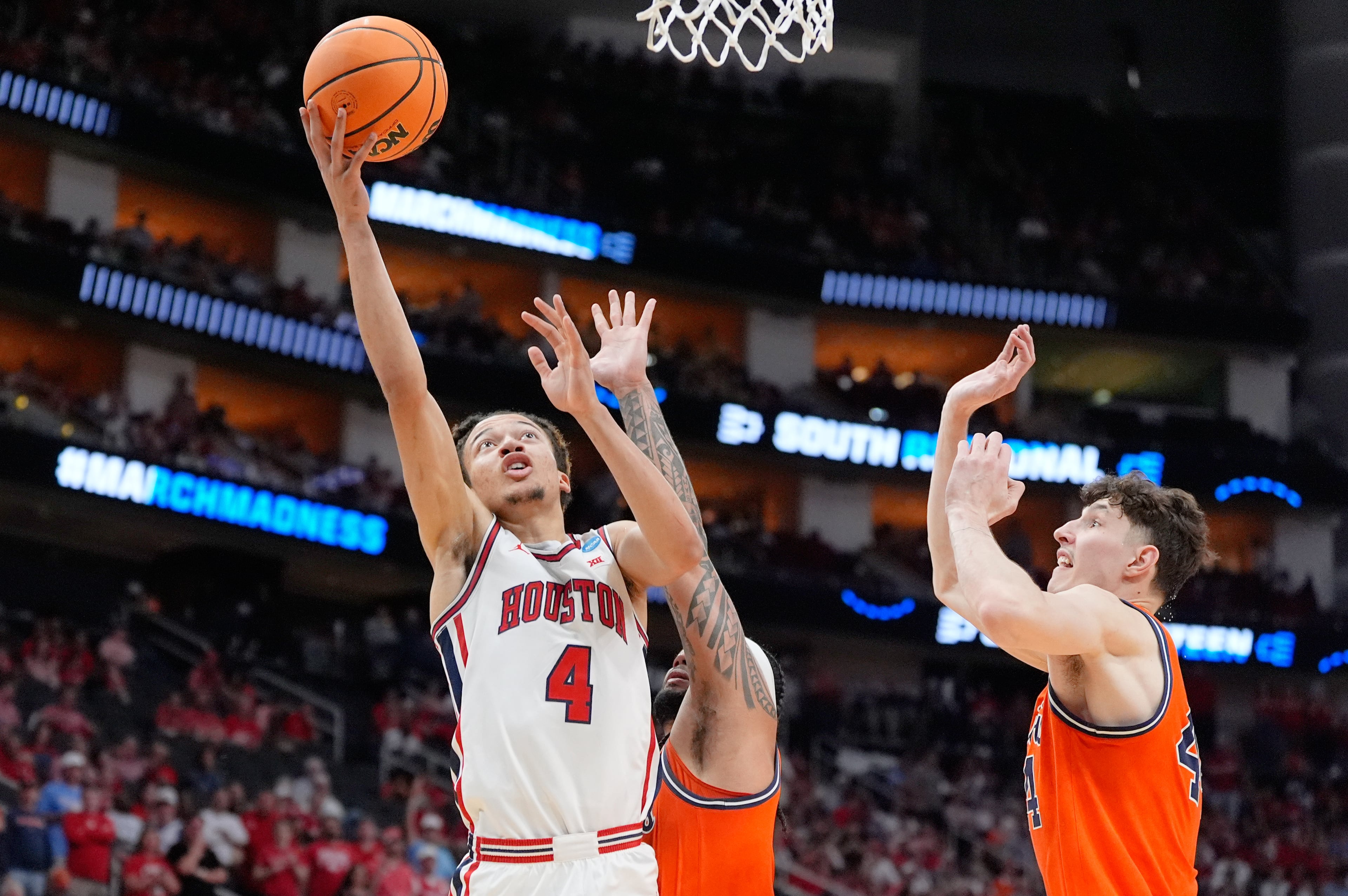 NCAA Illinois Houston Basketball