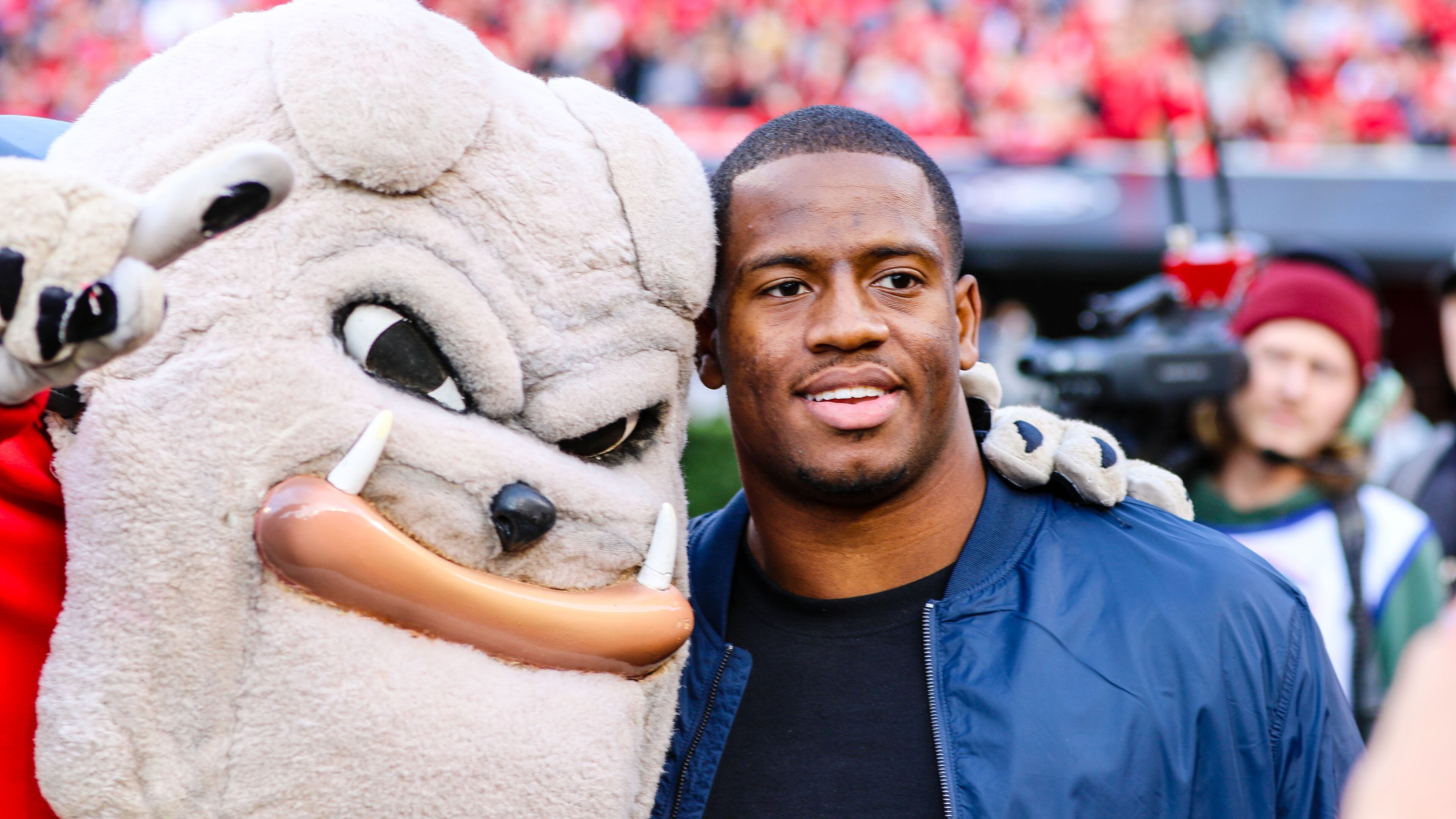 Nick Chubb, who is expected to sign with the Houston Texans on Monday, left the University of Georgia as the school’s second all-time leading rusher, behind only Herschel Walker. (Jeff Sentel/DawgNation)