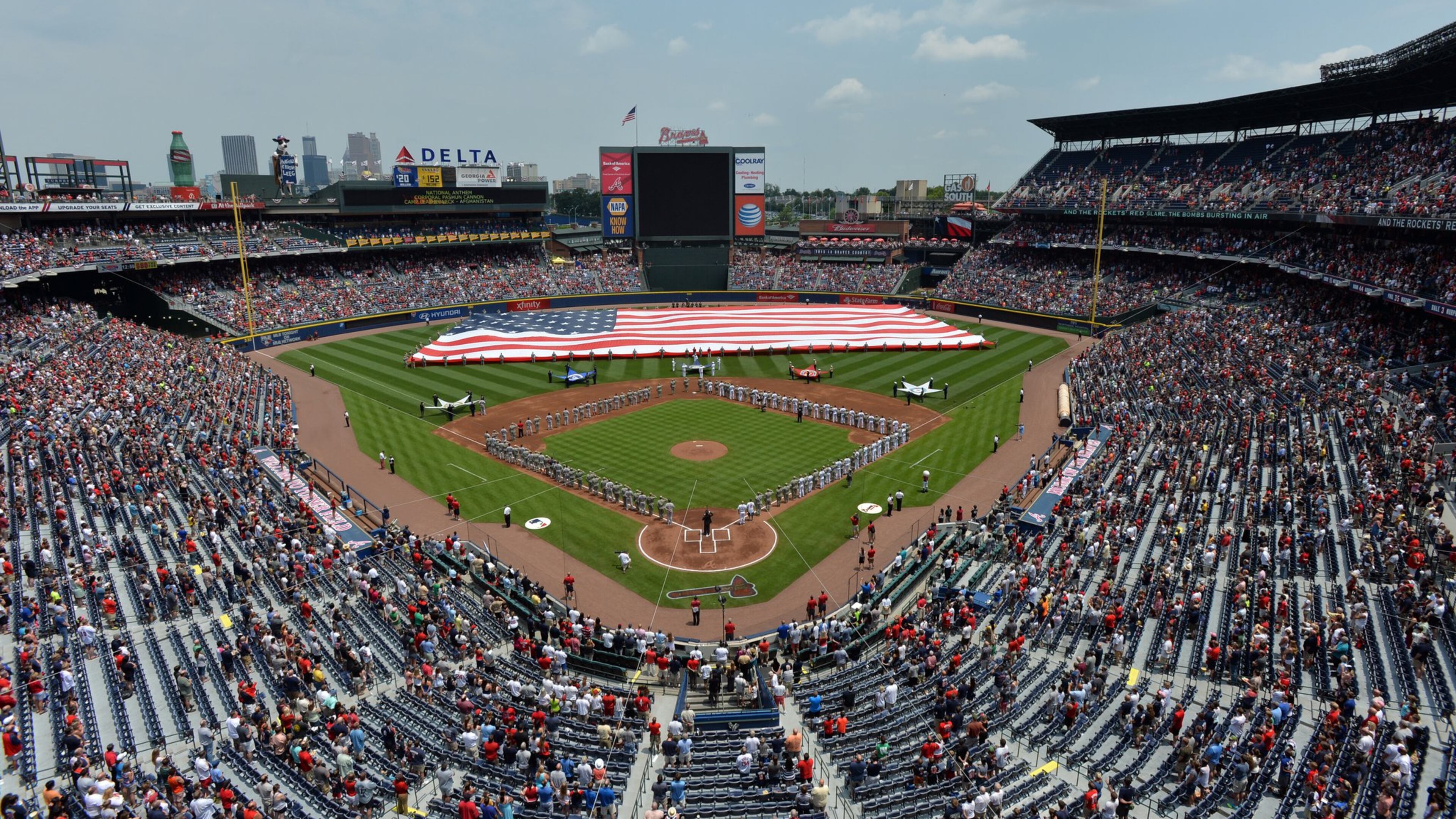 The Braves will play 36 of their final 57 games at home in 2015. BRANT SANDERLIN /BSANDERLIN@AJC.COM .