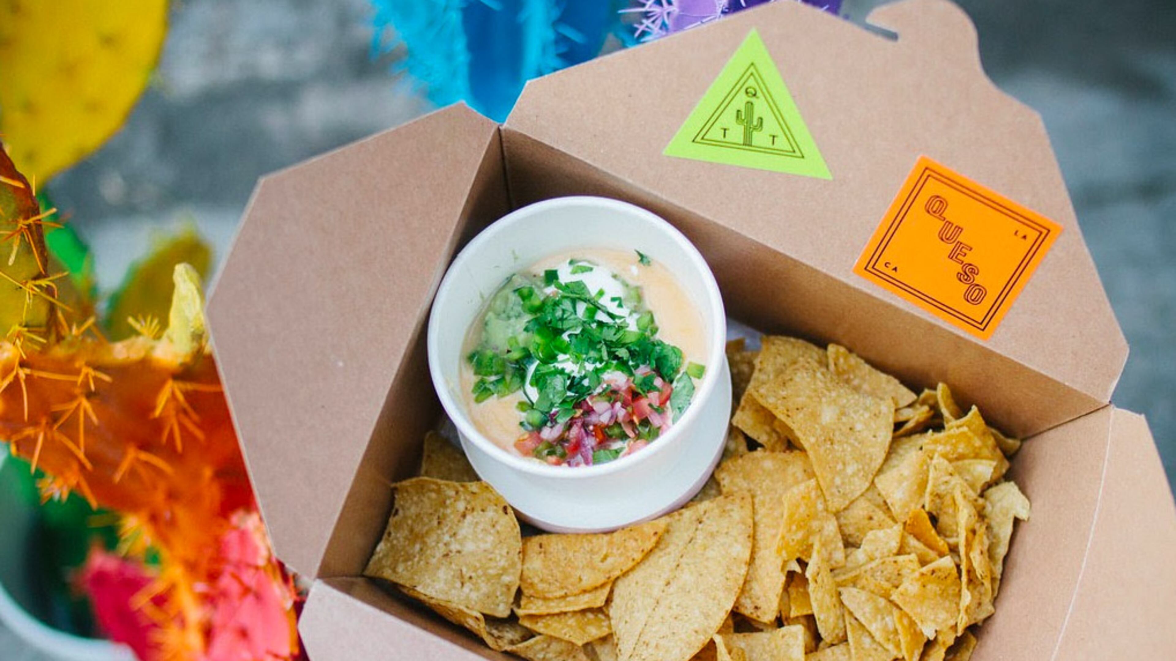 Chips and queso are on the menu at the Queso Shop and Queso Truck. Courtesy of the Queso Shop
