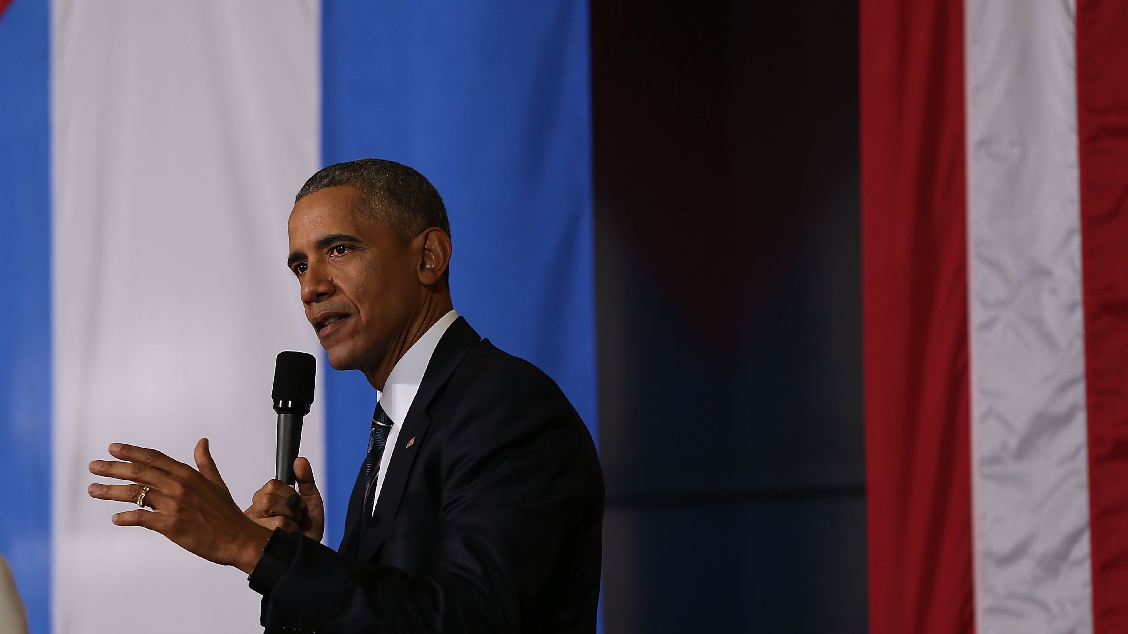 HAVANA, CUBA - MARCH 21: President Barack Obama takes part in an event focused on entrepreneurship and opportunity for the Cuban people at La Cervecera on March 21, 2016 in Havana, Cuba. Mr. Obama's visit is the first in nearly 90 years for a sitting president, the last one being Calvin Coolidge. (Photo by Joe Raedle/Getty Images)