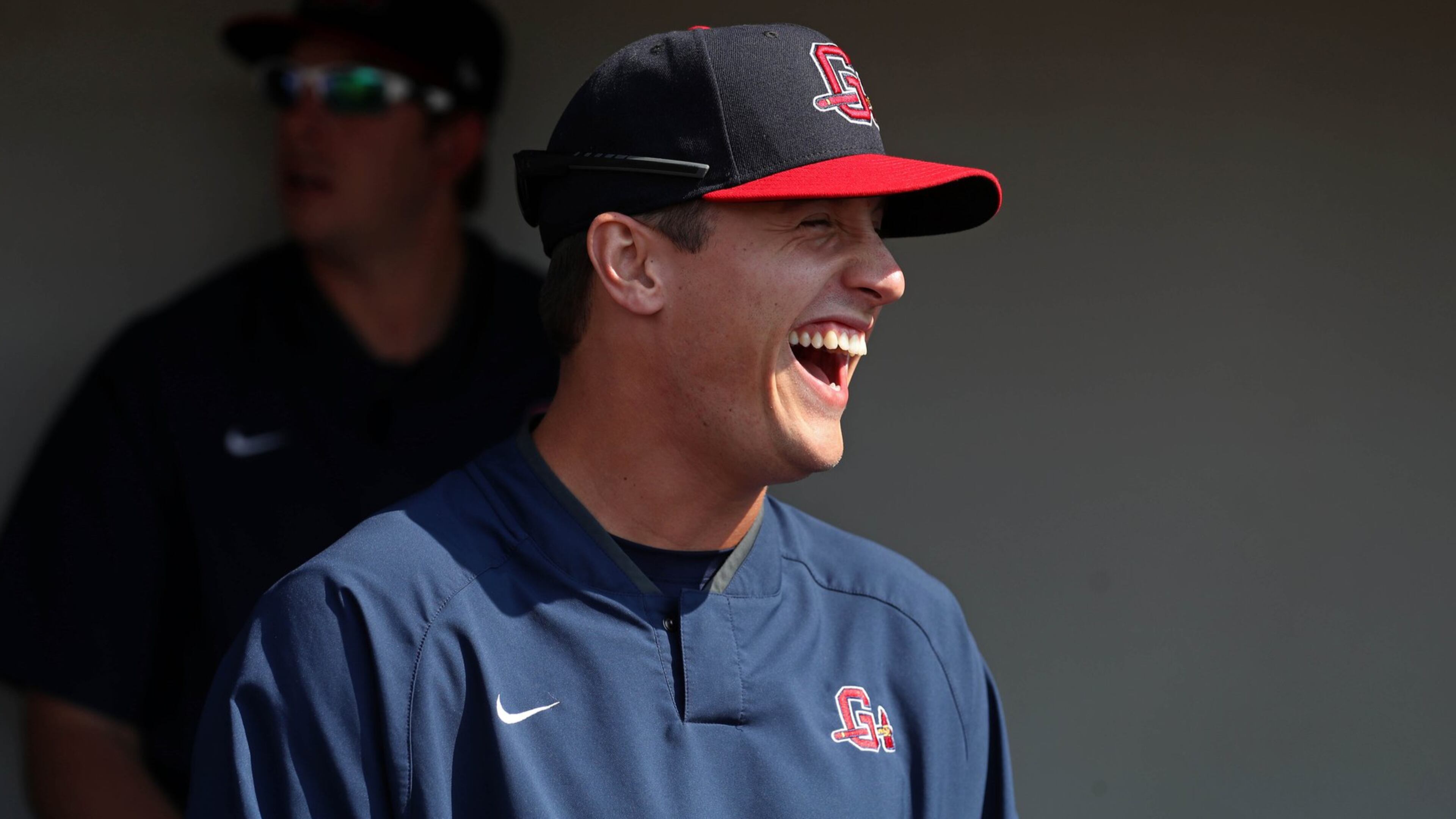 May 11, 2017 - Lawrenceville, Ga: Gwinnett Braves starting pitcher Lucas Sims is shown in the dugout during their game against the Toledo Mud Hens at Coolray Field Thursday, May 11, 2017, in Lawrenceville, Ga. PHOTO / JASON GETZ