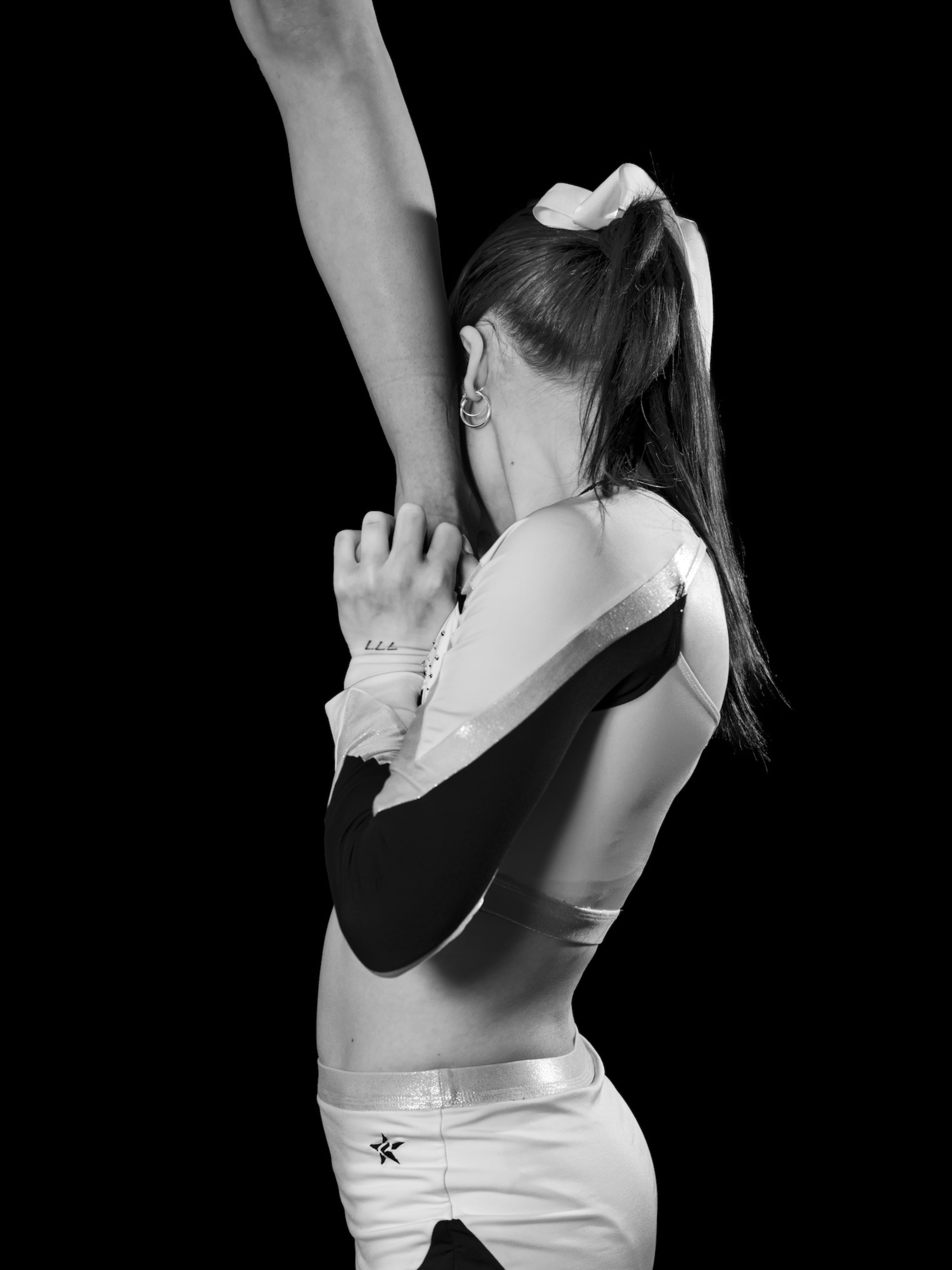 Atlanta photographer Jill Frank used the cheerleaders at Brenau University as her subjects for "Discordant Structure," on view at The Center. (Courtesy of Jill Frank)