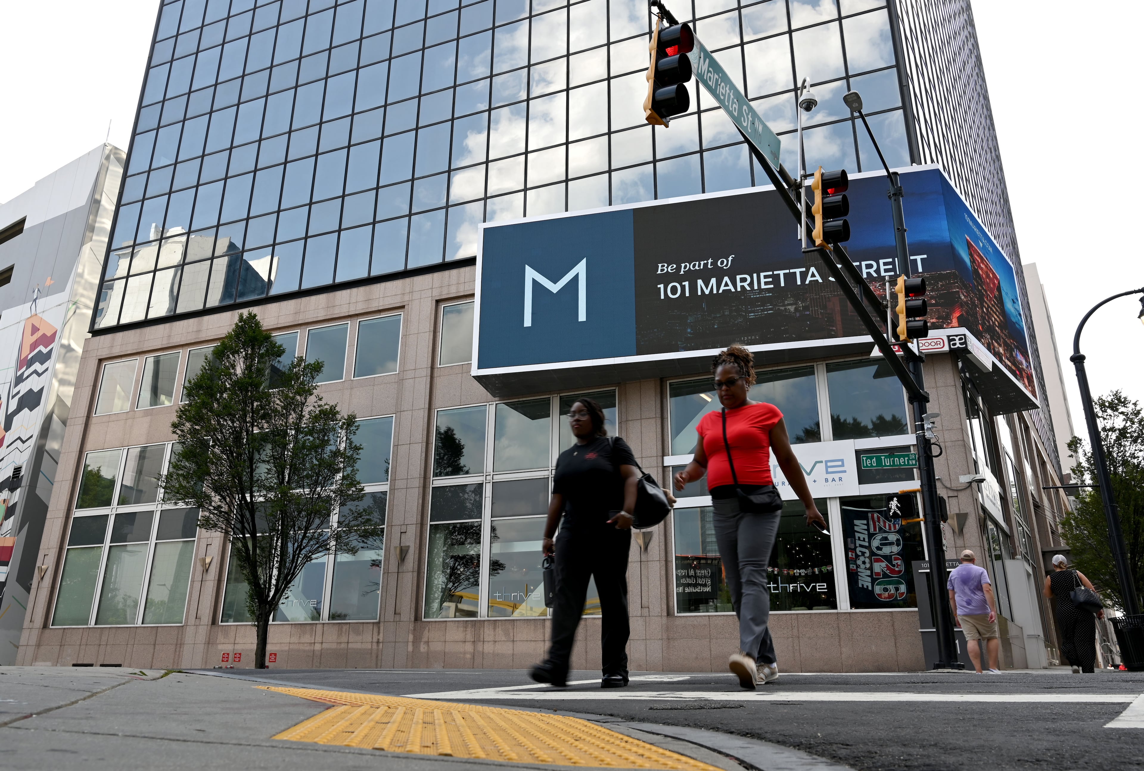 Exterior view of 101 Marietta Street on Thursday, July 2, 2026, in Atlanta. (Hyosub Shin/AJC)