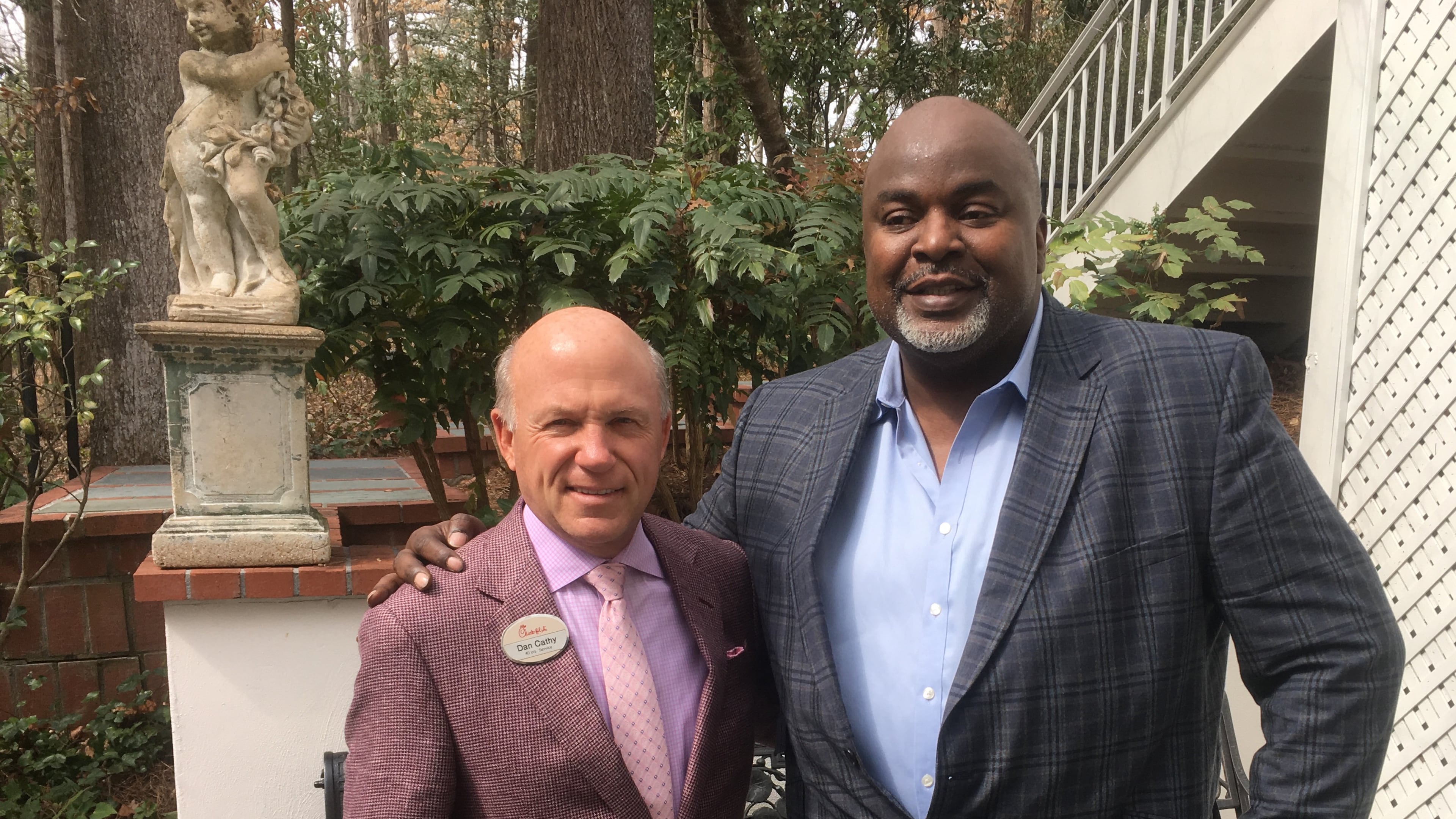 Chick-fil-A CEO Dan Cathy, left, and AAFCA President Gil Robertson. Photo: Jennifer Brett