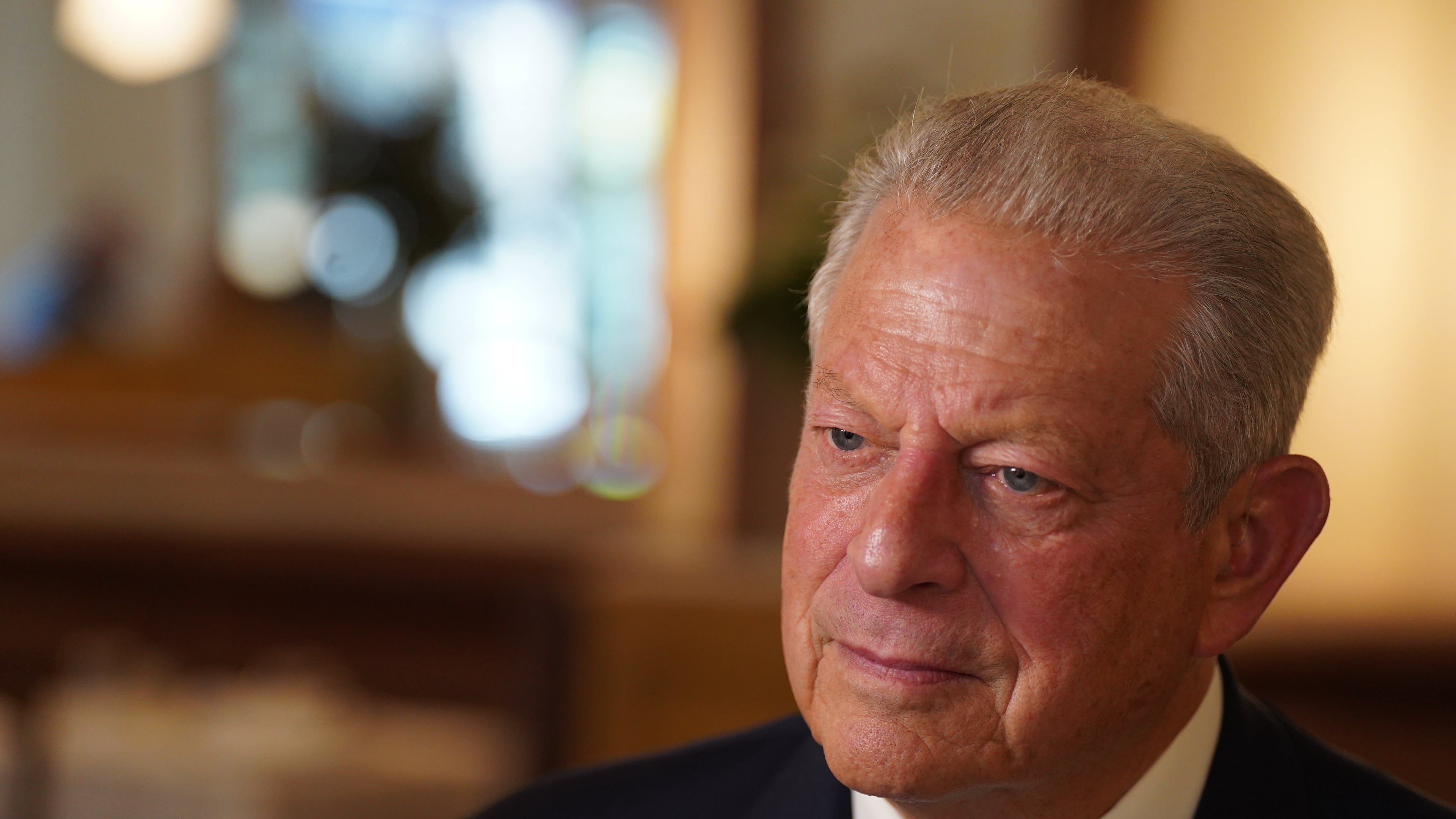Former Vice President Al Gore listens during an interview in New York on Monday, Sept. 21, 2026. (AP Photo/Mary Conlon)
