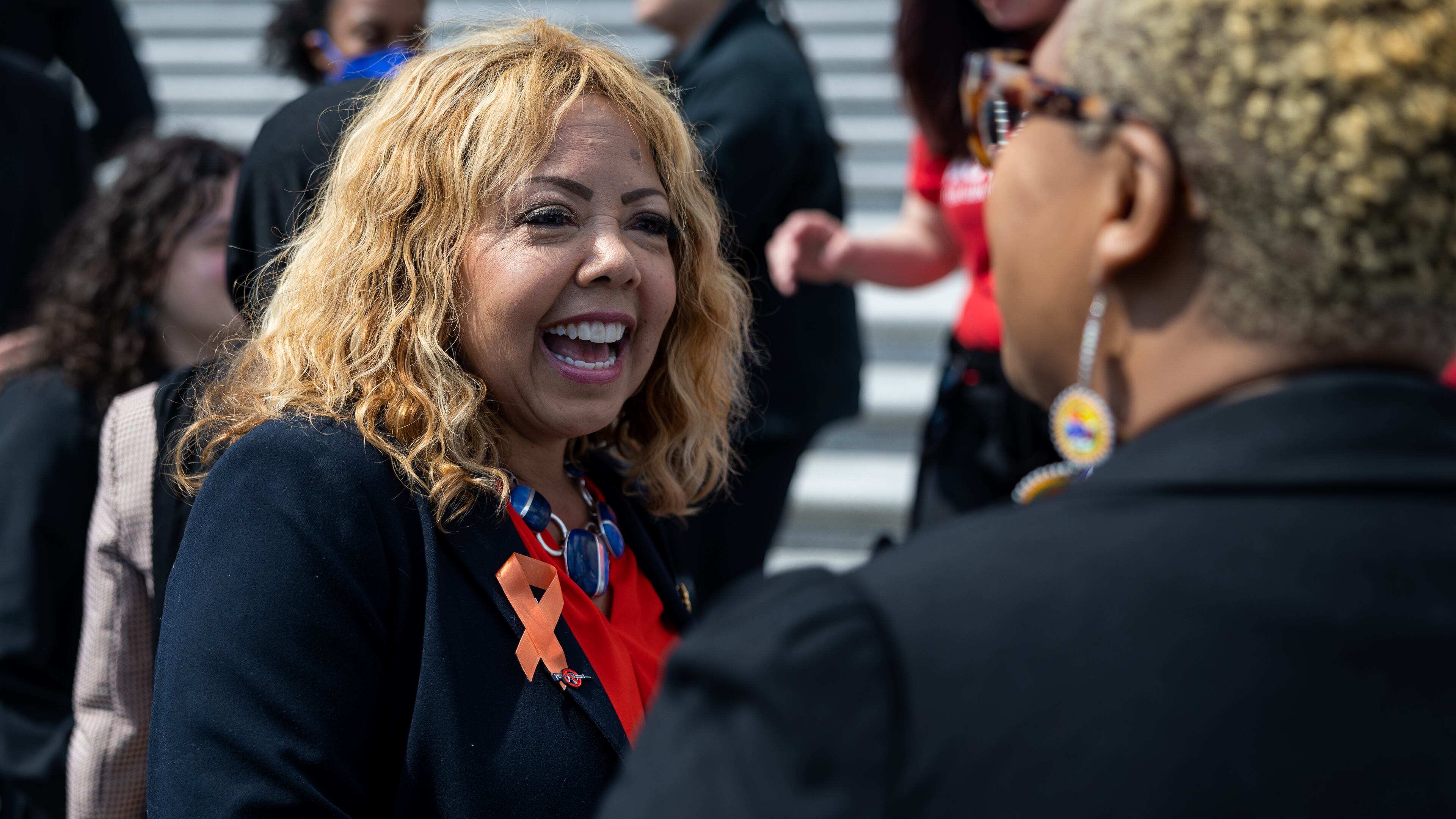 The biggest player of them all in Georgia's redistricting battle is U.S. Rep. Lucy McBath (left) who could return to the 6th District if the seat is redrawn. (Nathan Posner for the Atlanta Journal-Constitution)