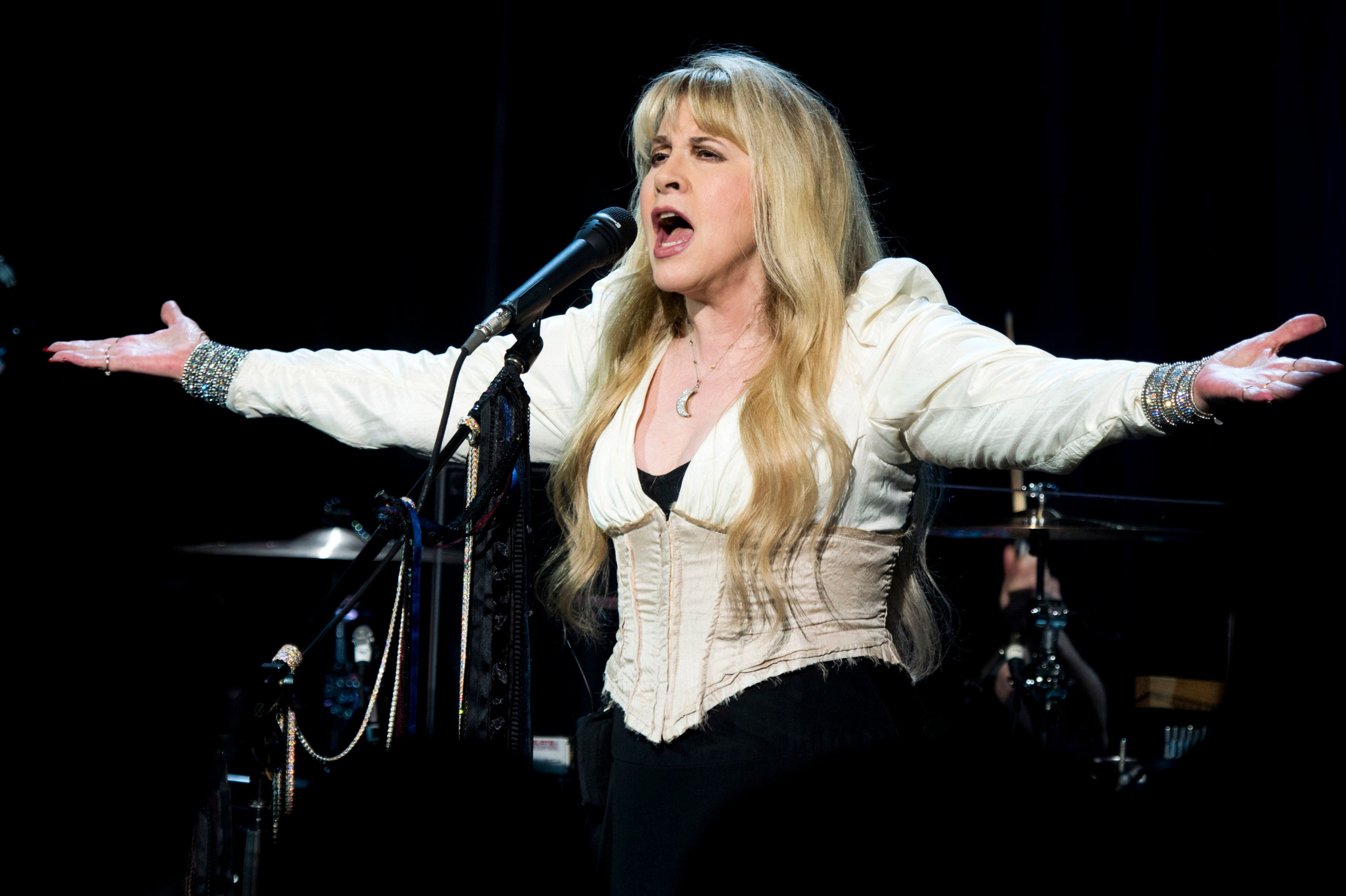 Stevie Nicks performs at Elton John's AIDS Foundation's 11th annual Enduring Vision benefit on Monday, Oct. 15, 2012 in New York.