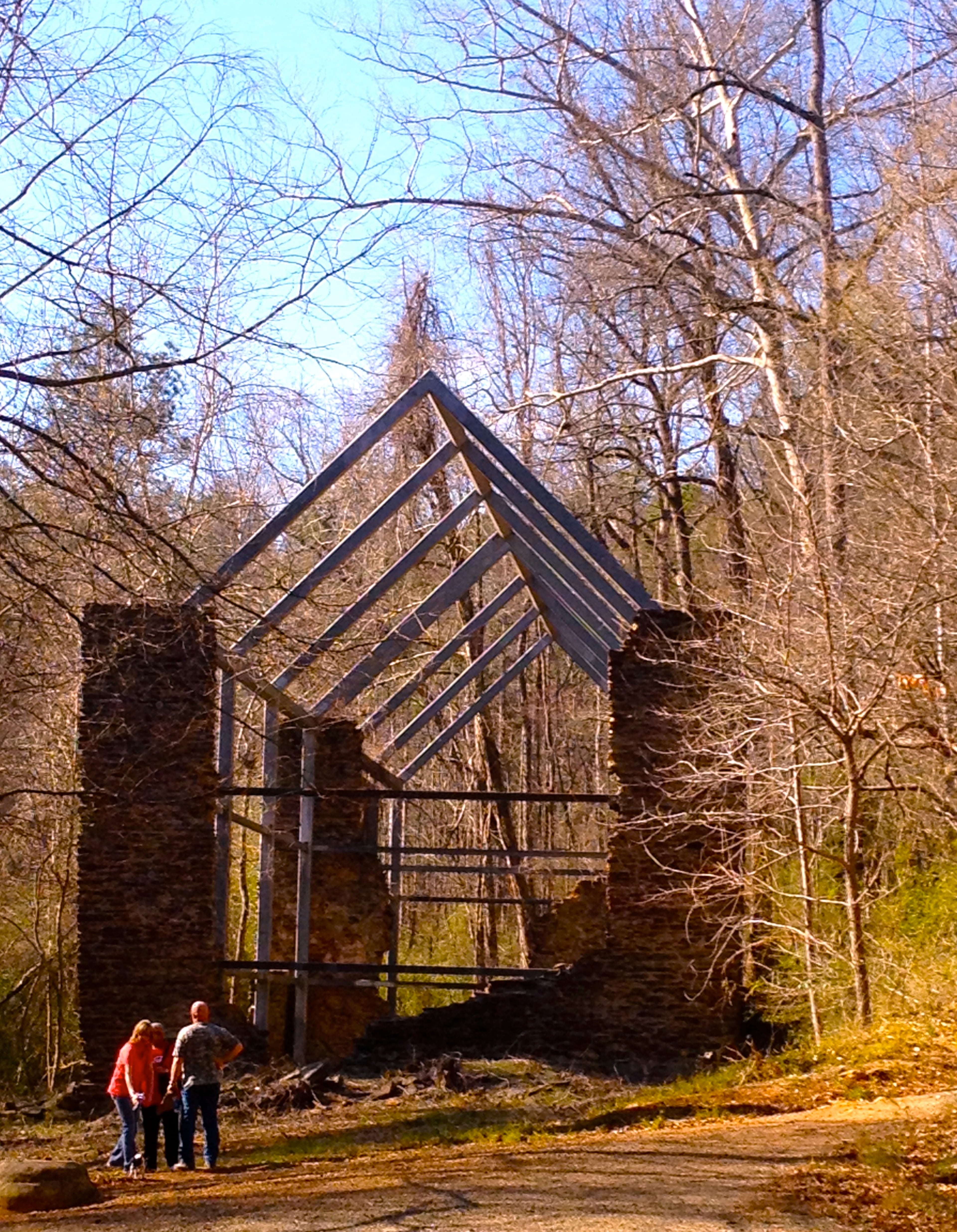Ruins of the historic Ruff’s Mill are a highlight of the hike at Heritage Park. (Courtesy of Jonah McDonald)