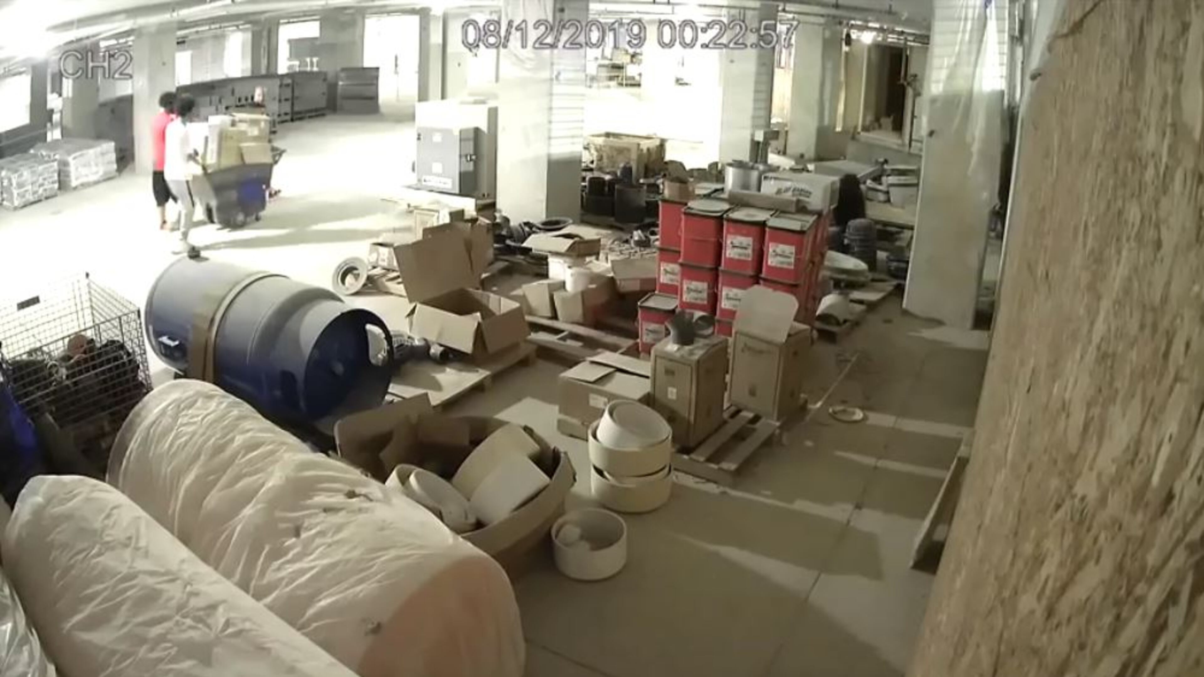 The theft at the State Farm construction site in Dunwoody was captured on surveillance cameras, police said.