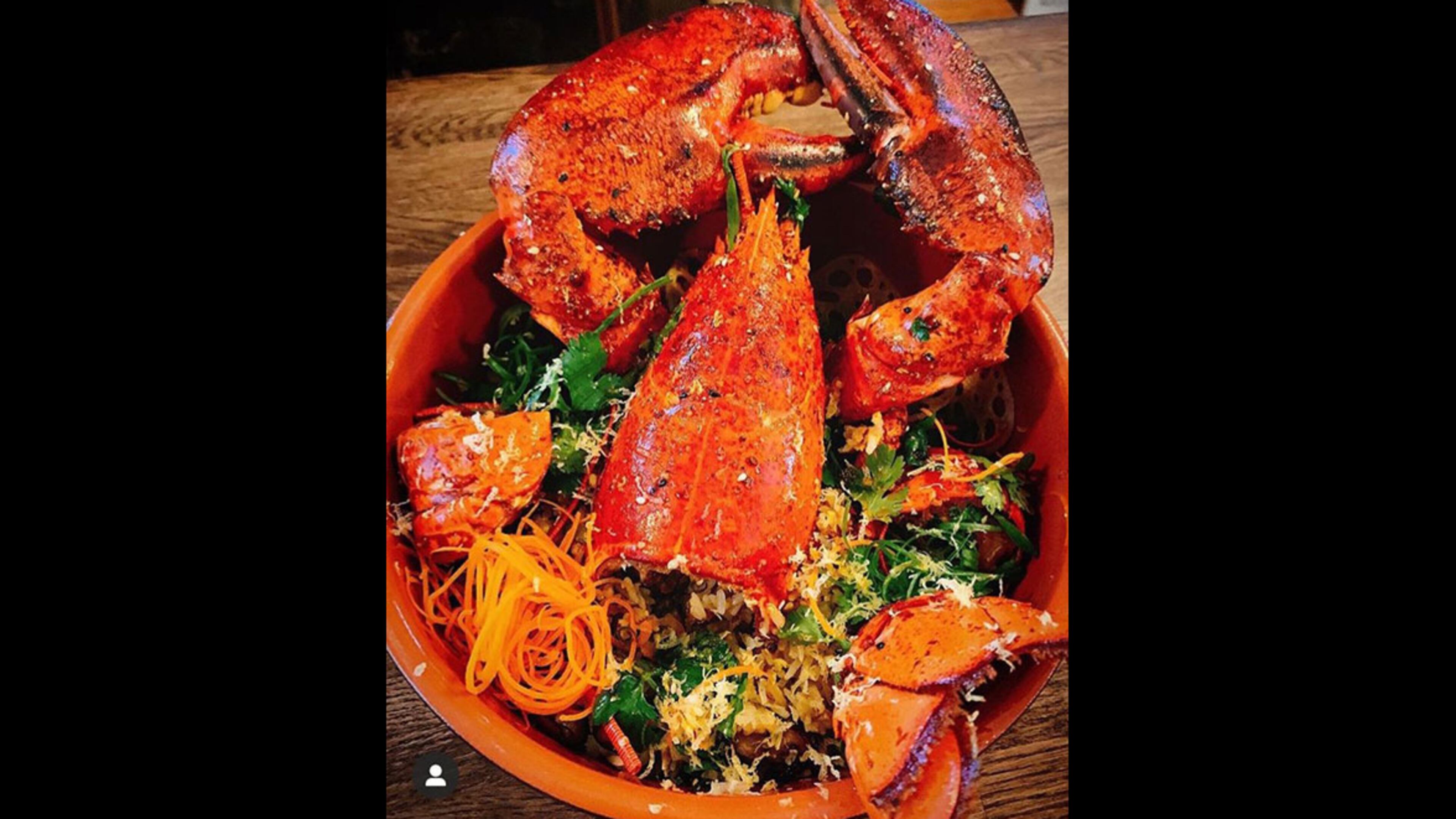 Lobster fried rice from Shanghai Street Food.