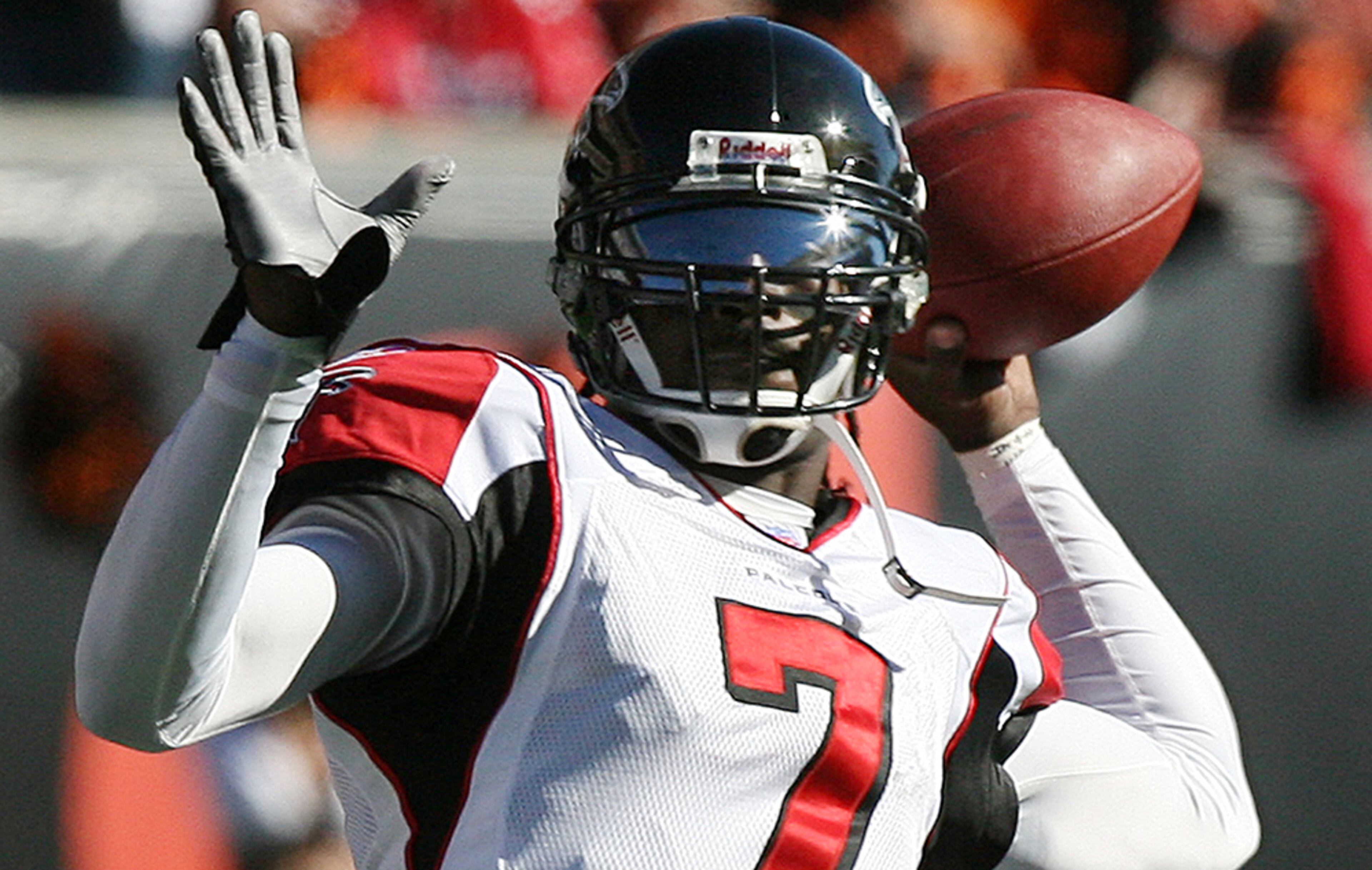 Michael Vick made 67 starts during his Falcons career, winning 38 of those starts.