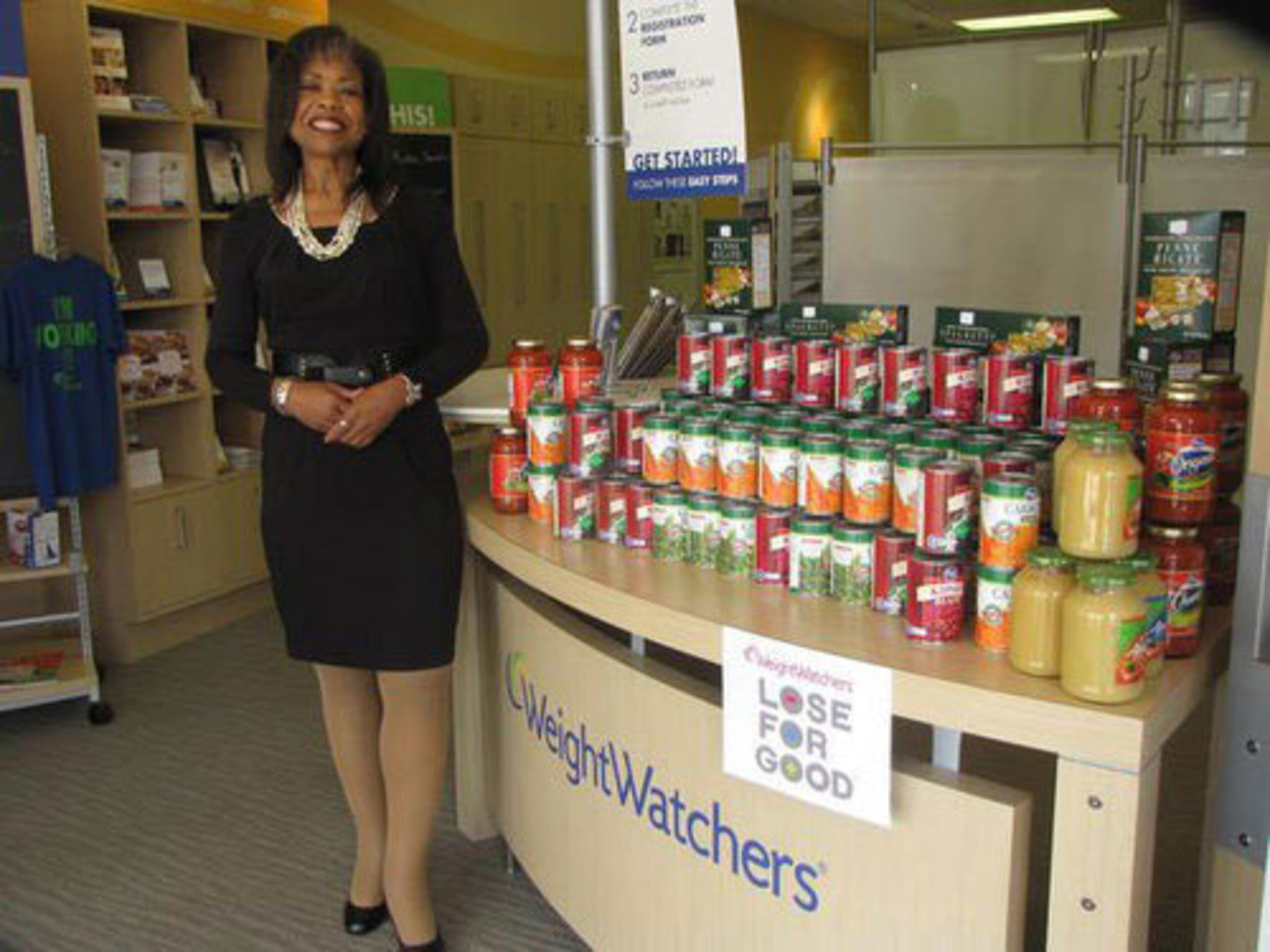 Avis Gold weighed 169 pounds when this photo was taken in August 2010. Weight Watchers donated 150 pounds of food, equal to Avis Gold's weight lost, to Good Samaritan Food Bank as part of their third annual Lose for Good campaign.