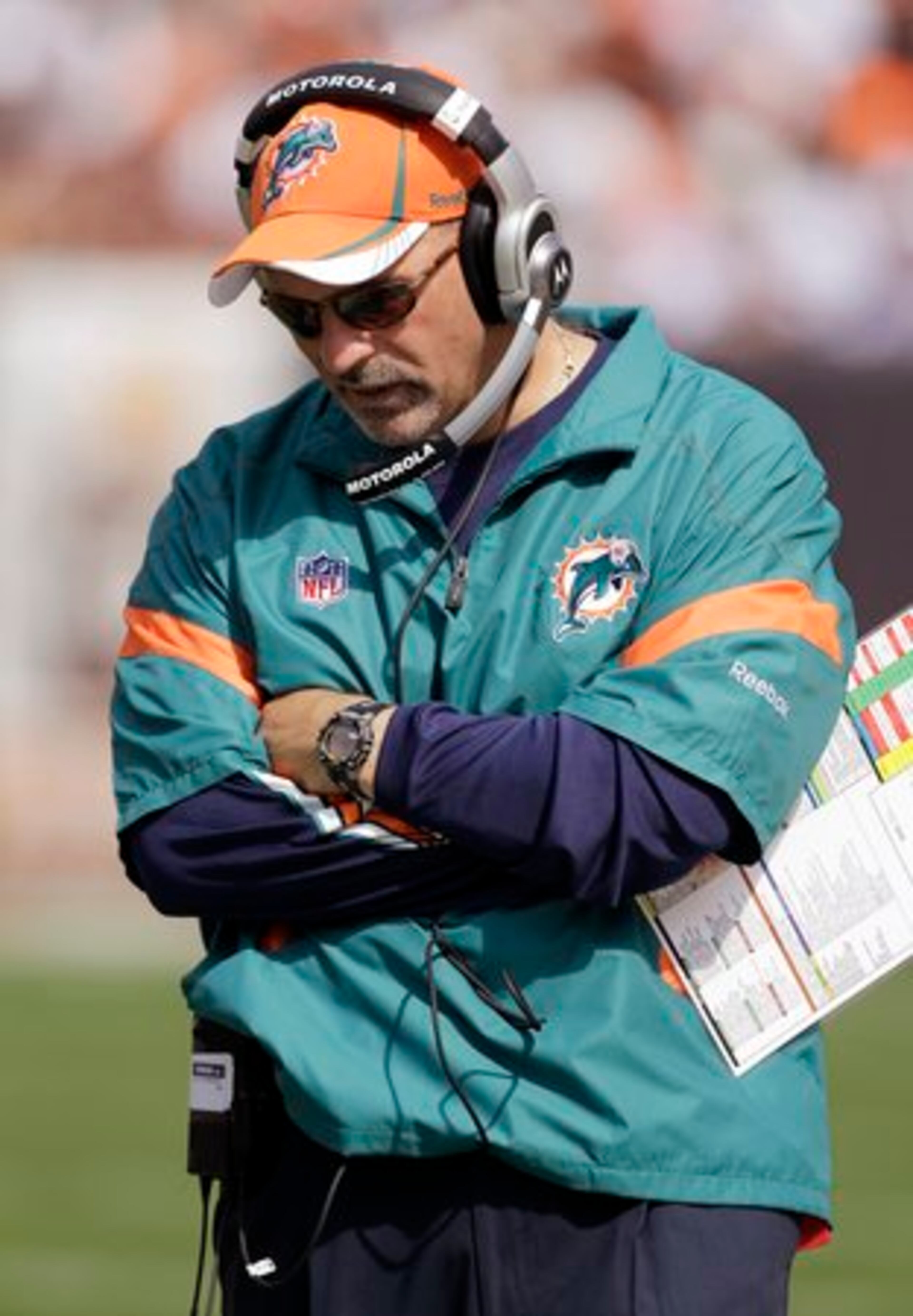 DOLPHINS: Tony Sparano was fired Dec. 12, 2011. He went 29-32 in four seasons in Miami. He wasn't without an NFL job long as the Jets hired him as offensive coordinator on Jan. 11.