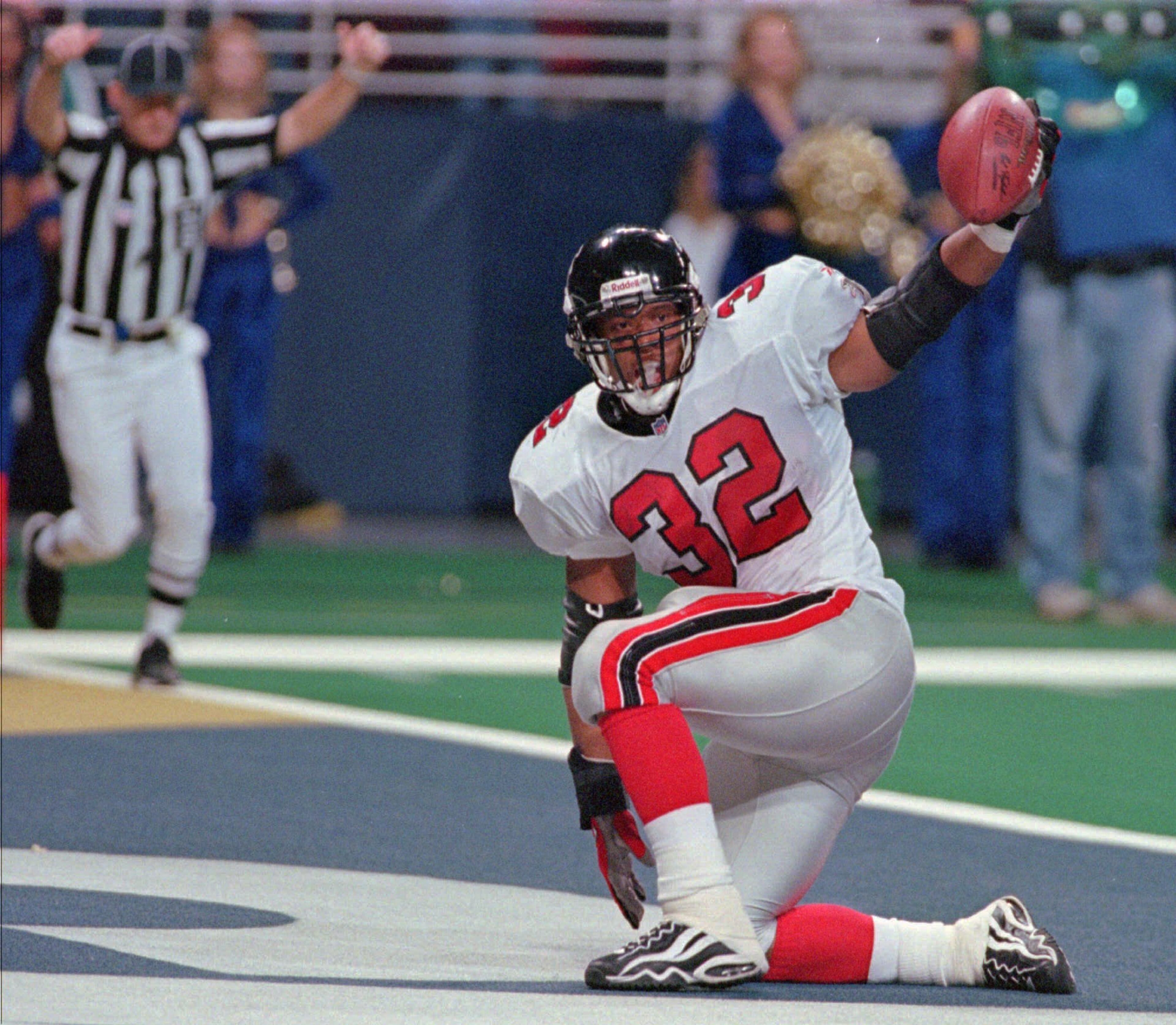 He scored 41 touchdowns for the Falcons.