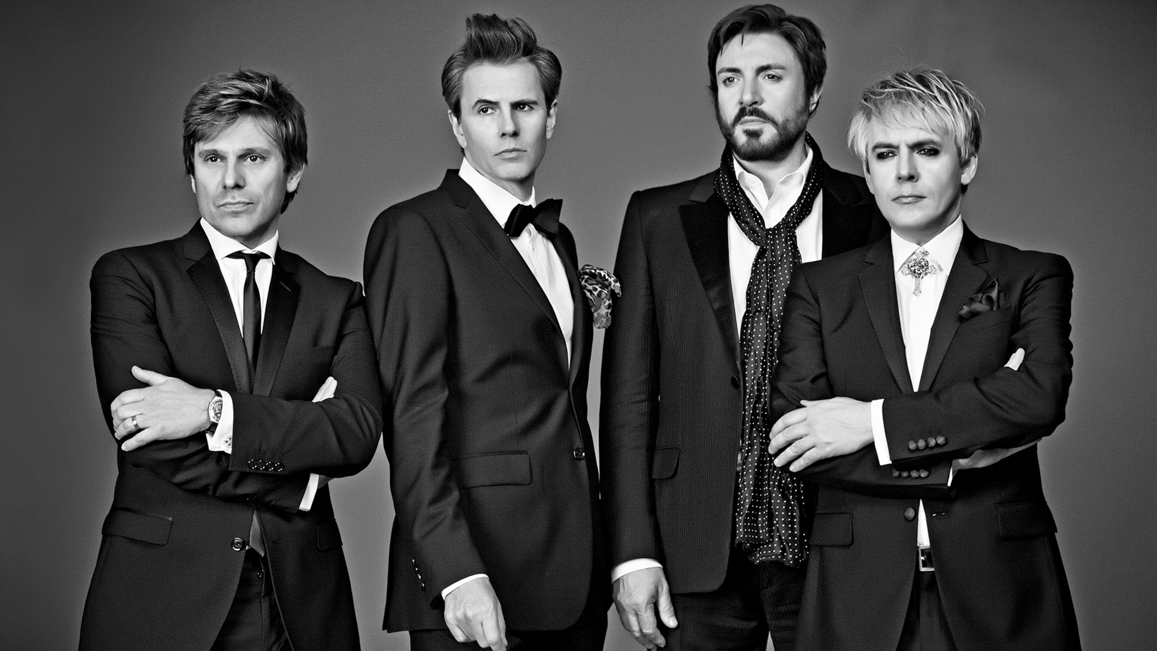 From left, Duran Duran members Roger Taylor, John Taylor, Simon Le Bon and Nick Rhodes will perform June 15 at State Farm Arena, as part of a 30-city North American tour. Photo: Courtesy of Jonas Åkerlund