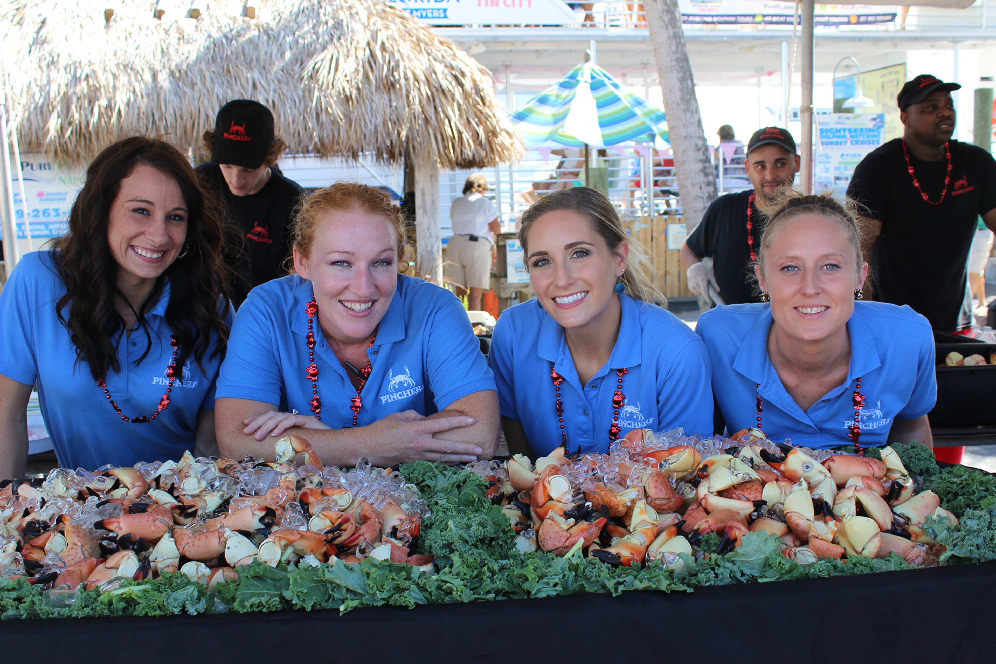 Restaurants like Pinchers will crack stone crabs at the Stone Crab Festival in Naples, Florida.
(Courtesy of Florida’s Paradise Coast)