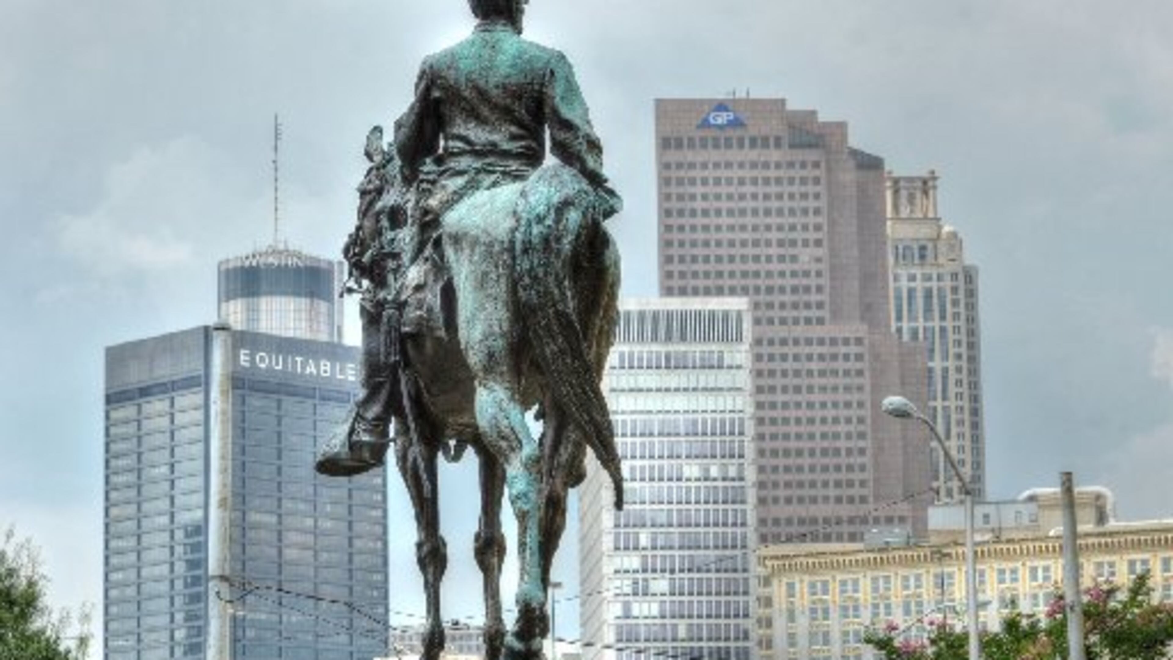A statue of Confederate War Gen. John Brown Gordon stands at the Capitol. He was a U.S. Senator, governor of Georgia and leader of the Ku Klux Klan in the state.