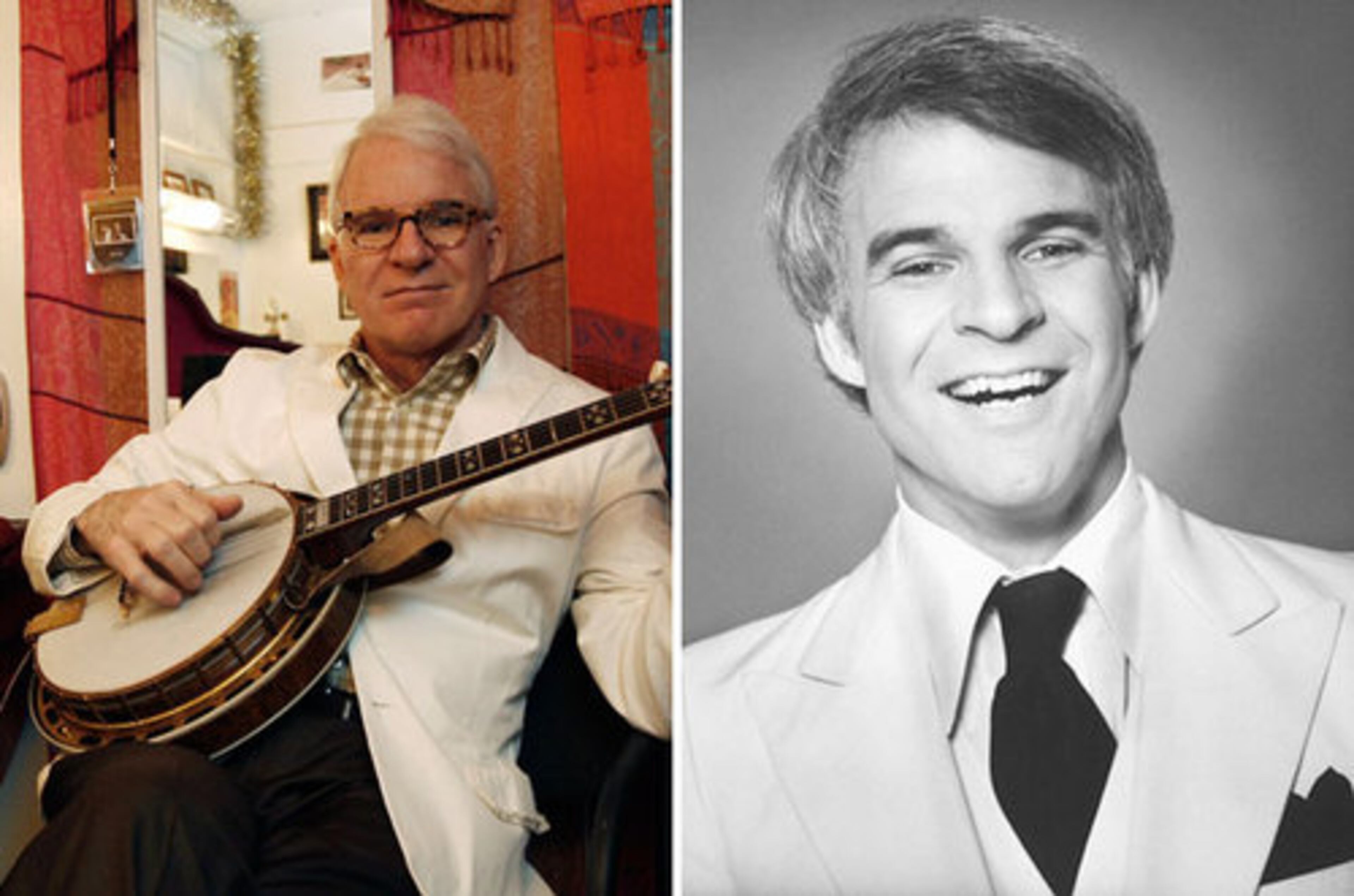 Though comedian Steve Martin's hair turned white early on in life, the funny man has only gotten more handsome with age. There's something about the light hair and glasses that has stripped Martin of his once-goofy exterior and turned him into a handsome gentleman.