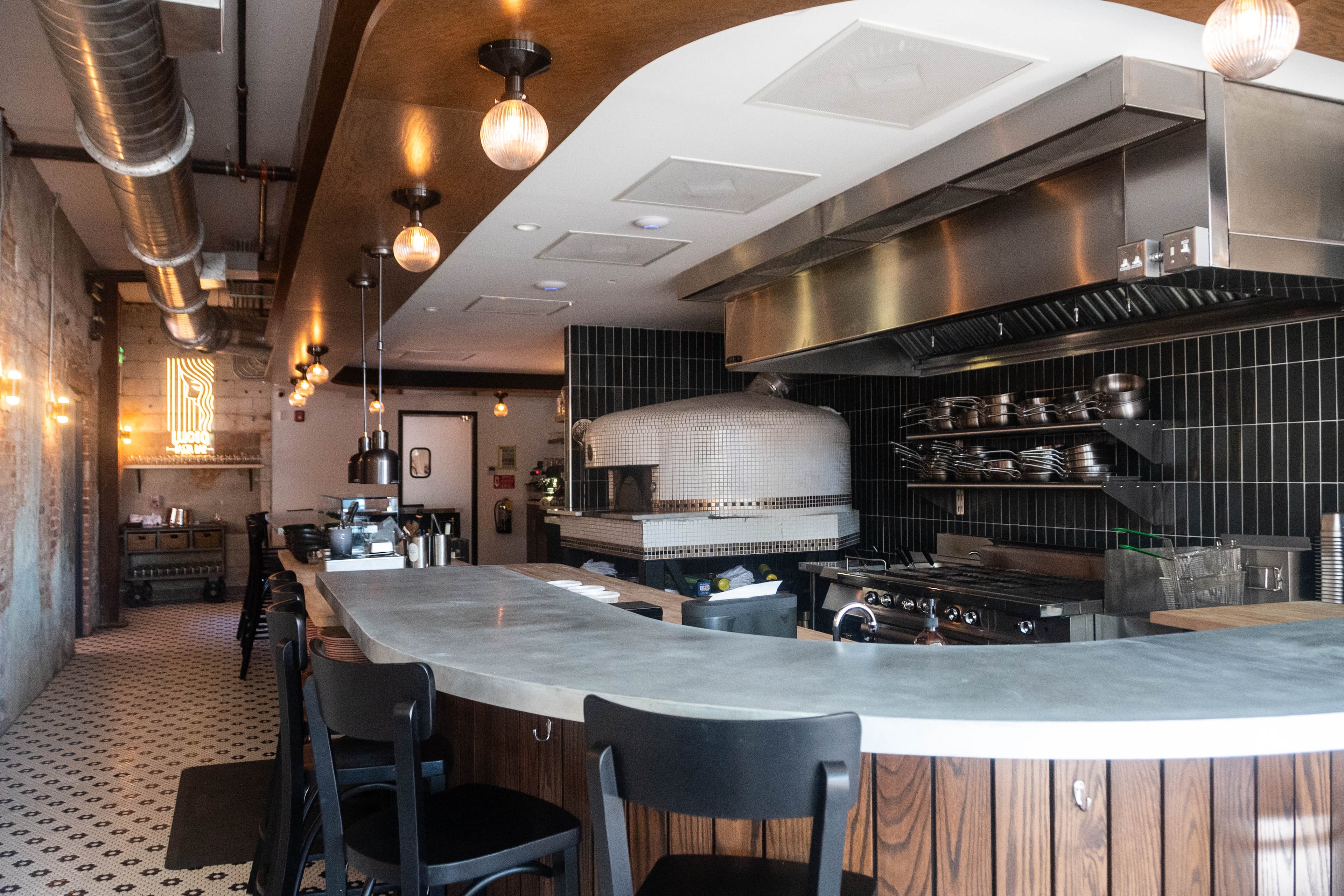 Chef Kyle Jacovino's Lucia Pasta Bar opened in August in Savannah's Starland neighborhood. (Bill Dawers for the AJC)