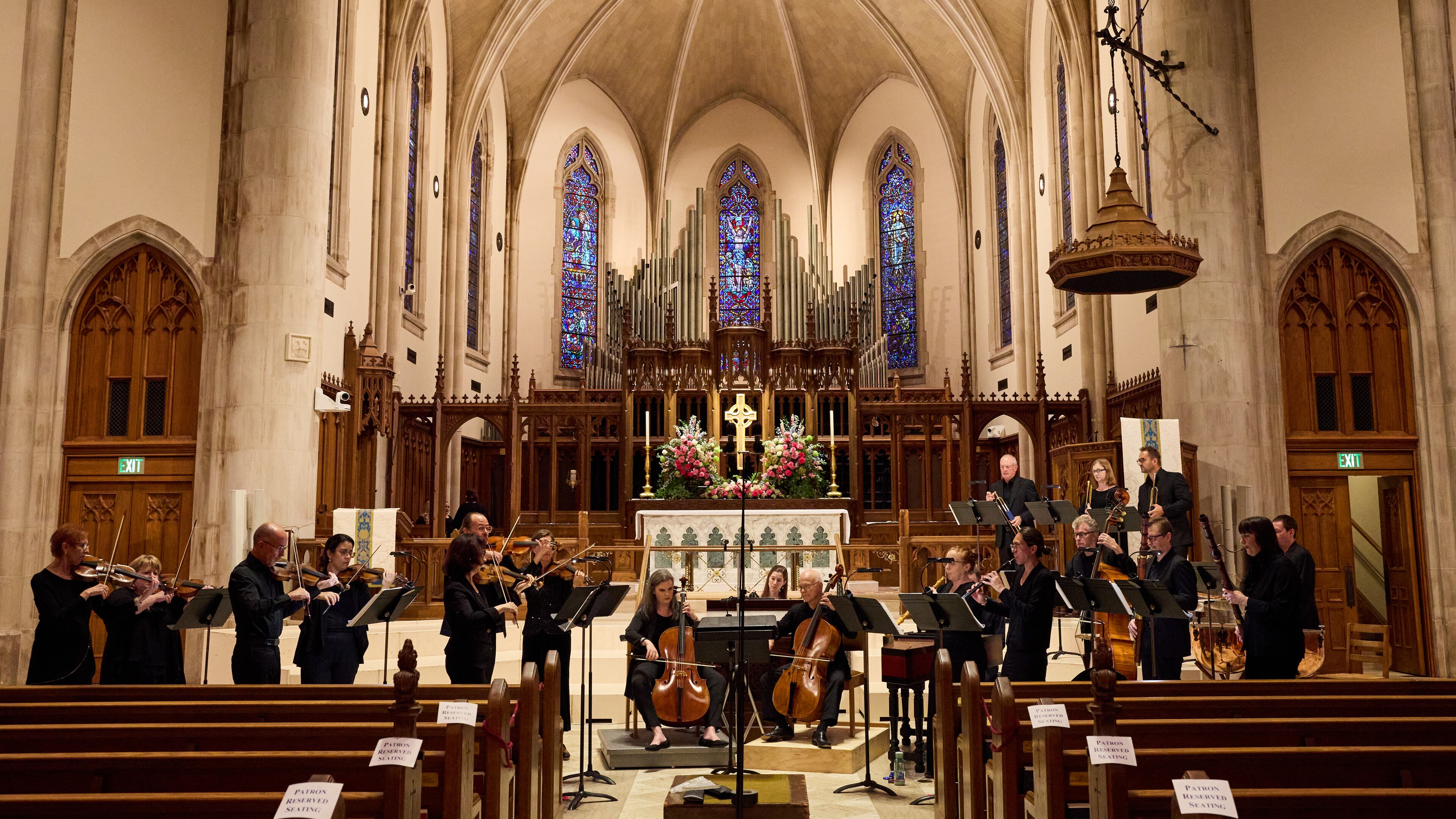 Atlanta Baroque Orchestra will concertize at the Cathedral of St. Philip on March 28-29. Courtesy of the Sintoses