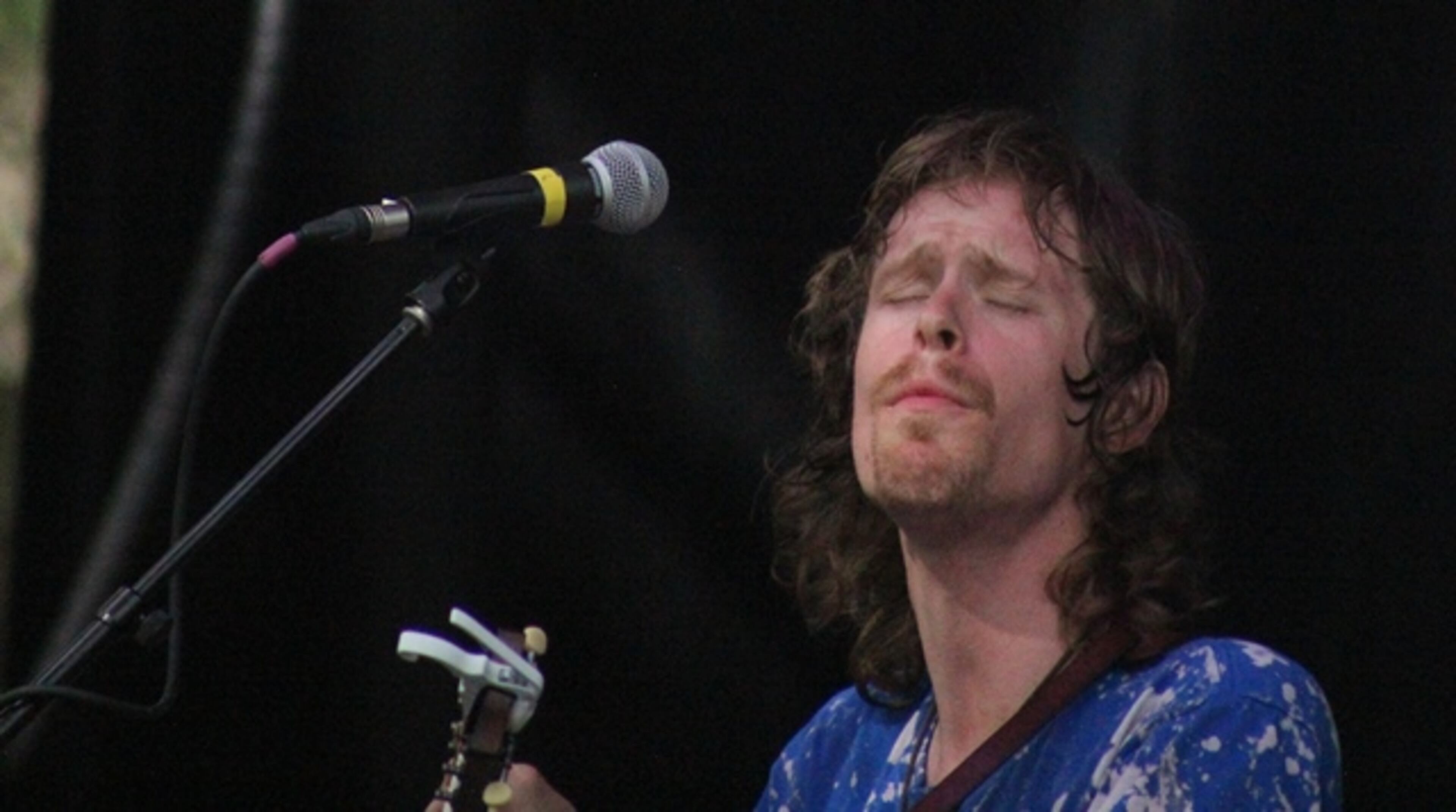 Caamp singer Taylor Meier at Shaky Knees Music Festival. Photo: Melissa Ruggieri/Atlanta Journal-Constitution