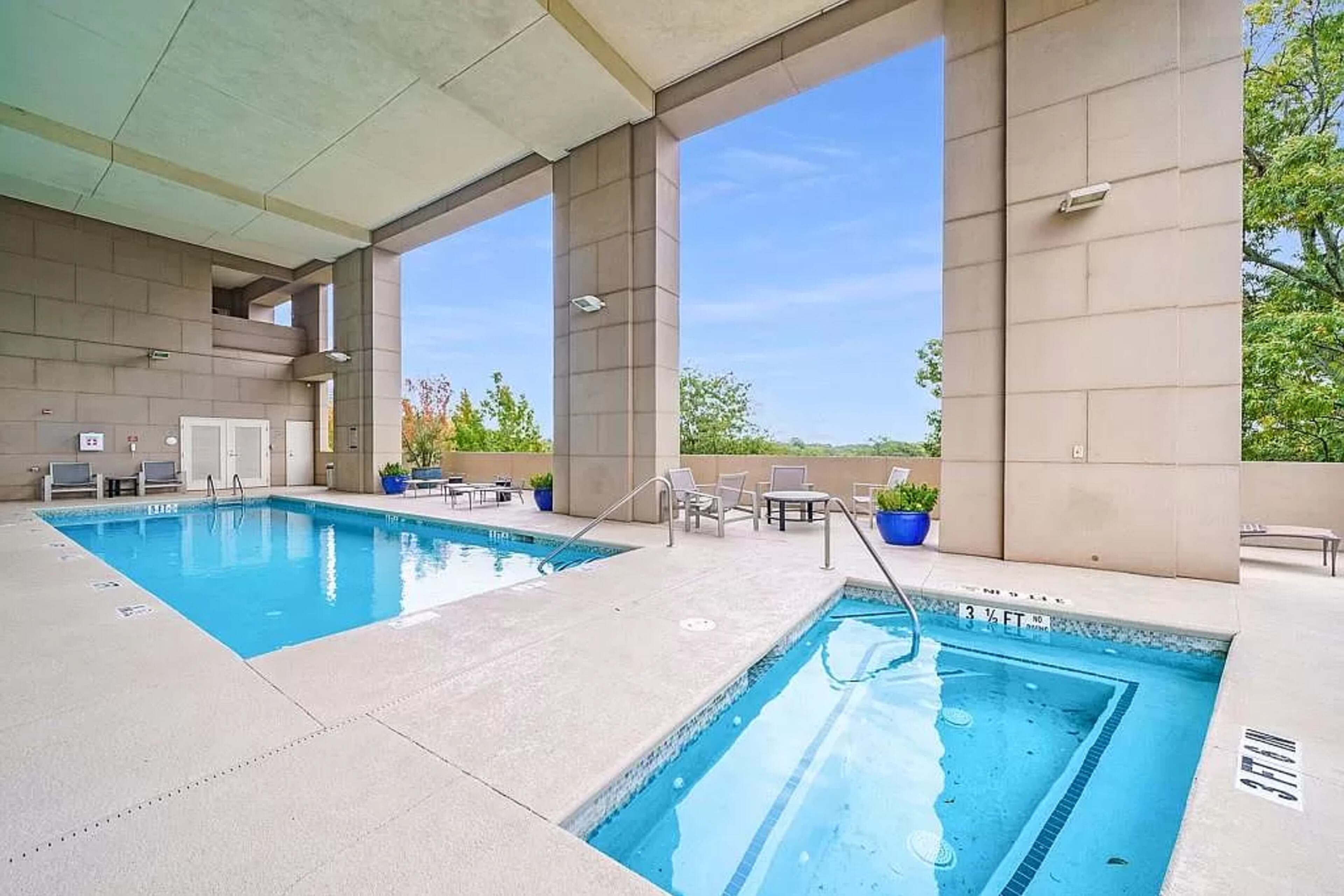 The Phoenix on Peachtree offers first-class amenities, including wine lockers and a heated swimming pool and spa.