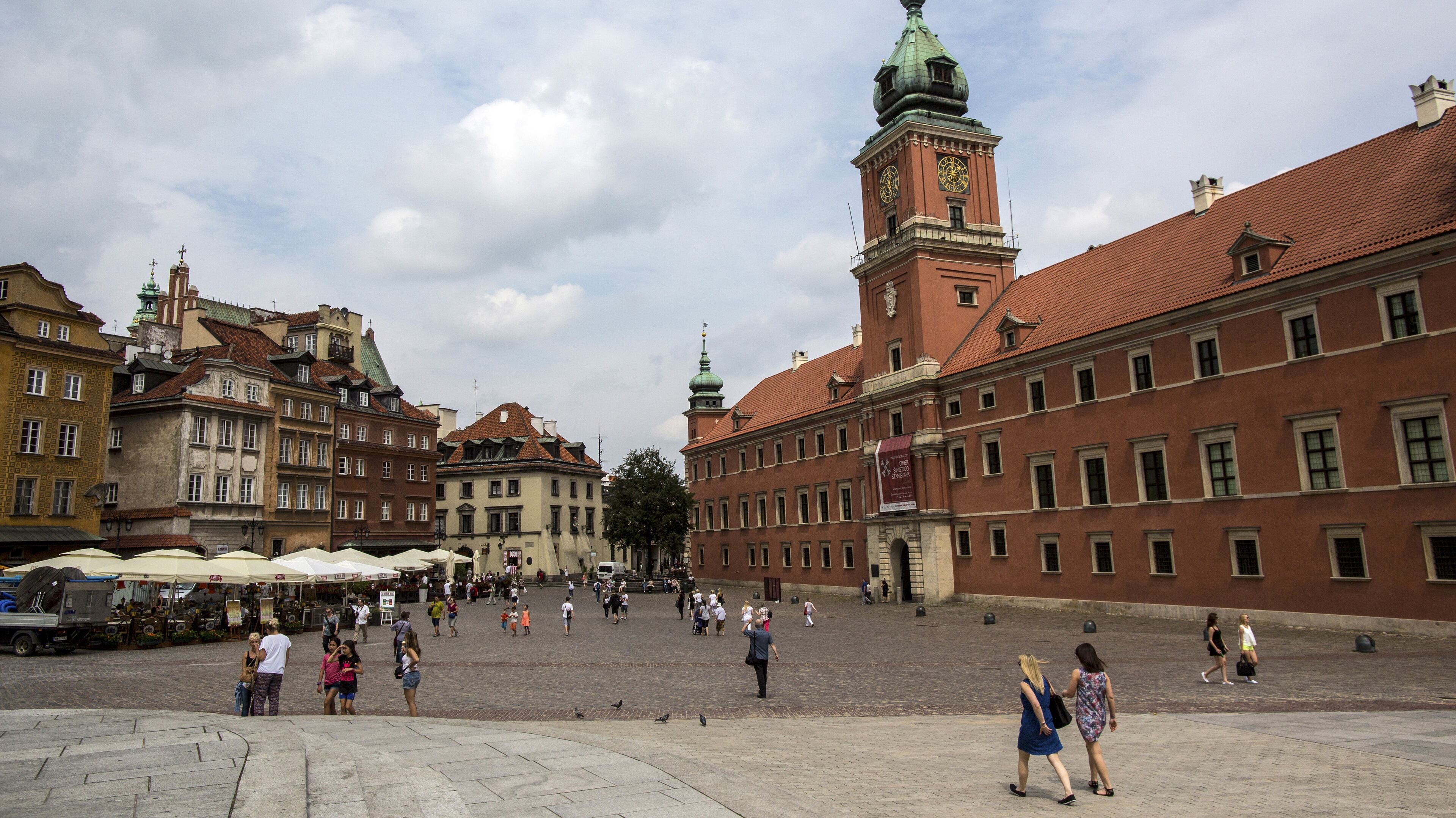 A plaza in the Old Town of Warsaw. A writer and his sister journey to the childhood homes of their Polish parents, places where once Jews like them could thrive. (Daniel Rodrigues/The New York Times)